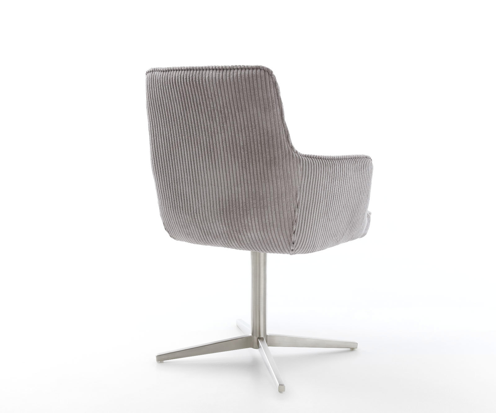 Étkezőszék Heira-Flex karfás mikroszálas ezüstszürke fém láb 360° forgatható zsákrugós - Image 5