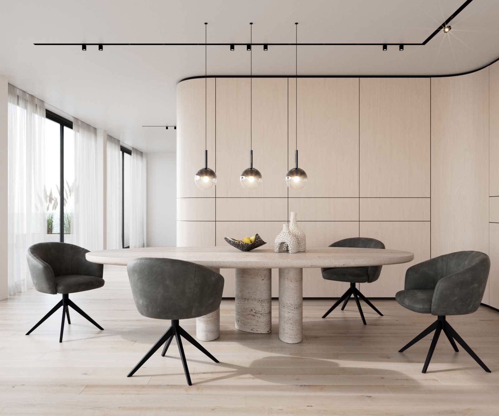 Étkezőszék Caja-Flex karfás mikroszálas antracit vintage kereszt láb széles fekete 360° forgatható zsákrugós - Image 6