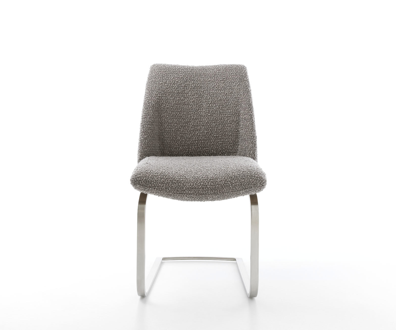 Étkezőszék Elso-Flex bouclé ezüstszürke étkezőszék lapos rozsdamentes acél zsákrugós - Image 2