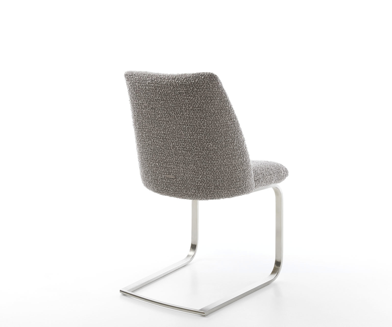 Étkezőszék Elso-Flex bouclé ezüstszürke étkezőszék lapos rozsdamentes acél zsákrugós - Image 5