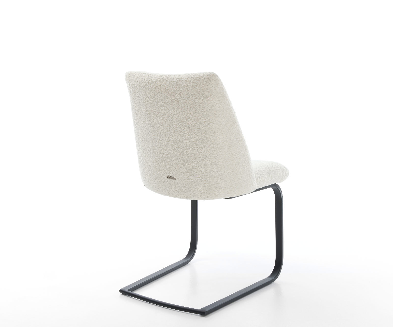 Étkezőszék Elso-Flex bouclé fehér étkezőszék lapos fekete zsákrugós - Image 5