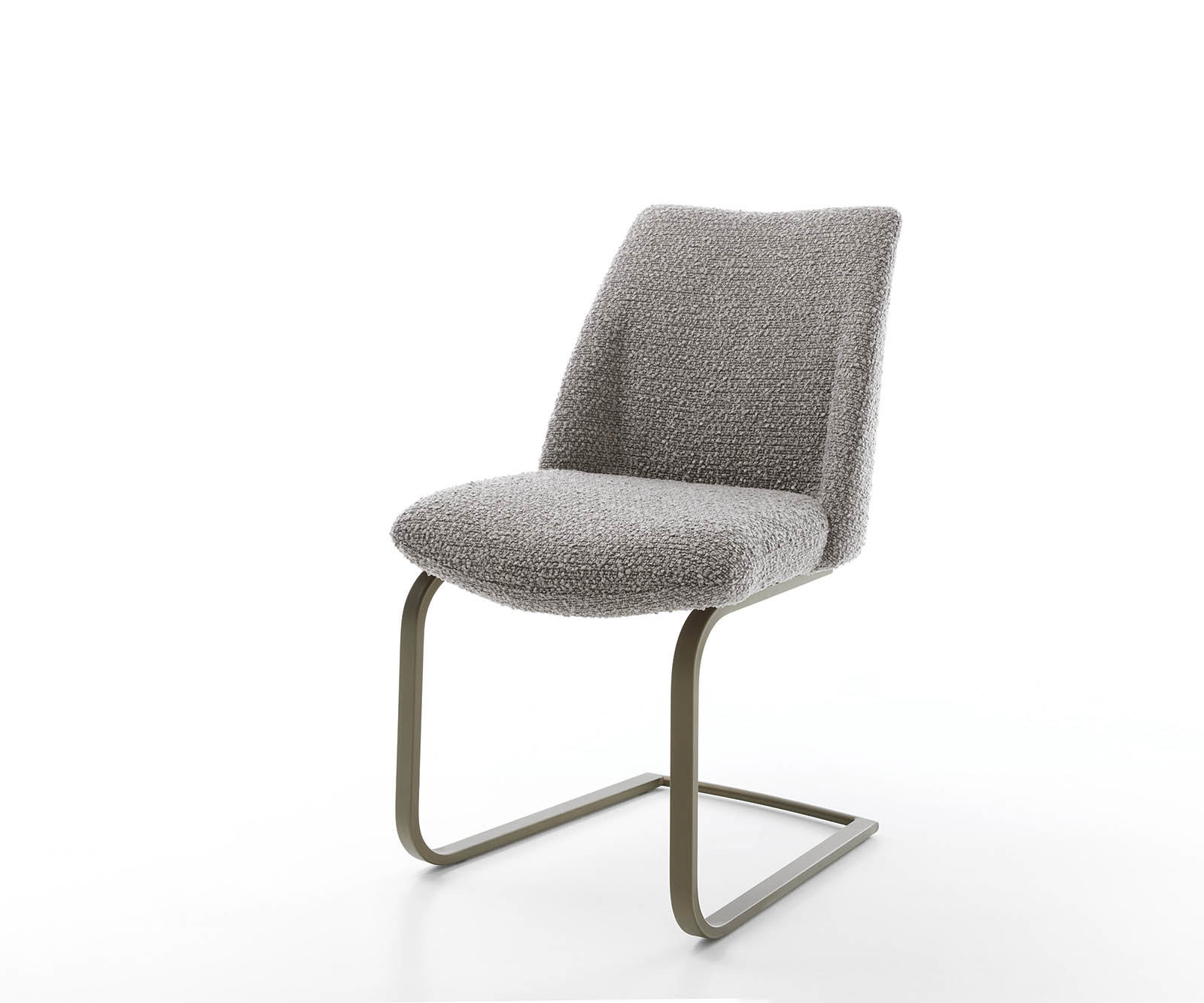 Étkezőszék Elso-Flex bouclé ezüstszürke étkezőszék lapos hatású titán zsákrugós