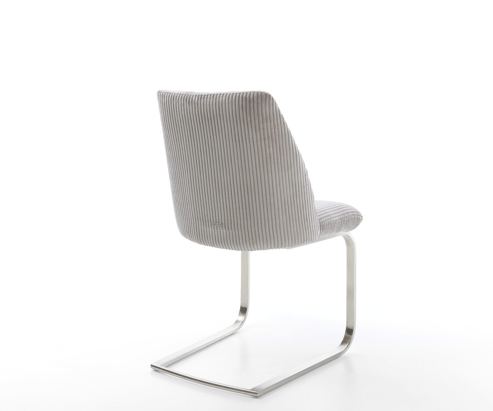 Étkezőszék Elso-Flex mikroszálas ezüstszürke étkezőszék lapos rozsdamentes acél zsákrugós - Image 5