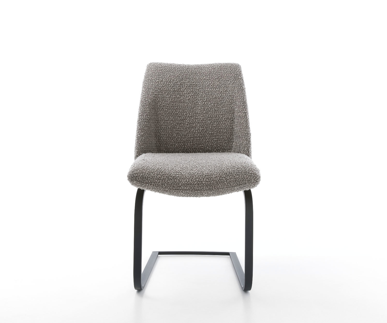 Étkezőszék Elso-Flex bouclé ezüstszürke étkezőszék lapos fekete zsákrugós - Image 2