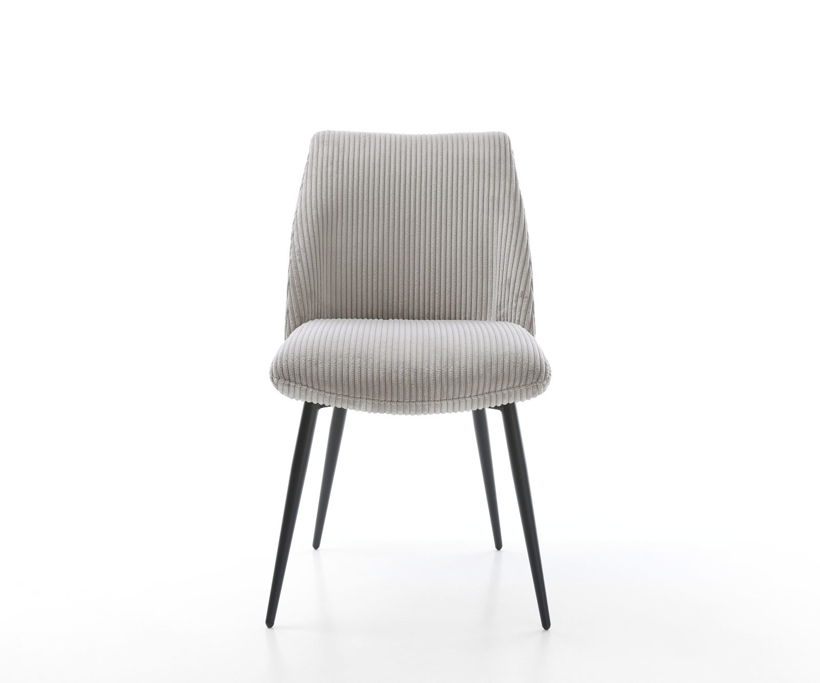 Étkezőszék Elso-Flex mikroszálas ezüstszürke 4 lábas kúpos fekete zsákrugós - Image 2