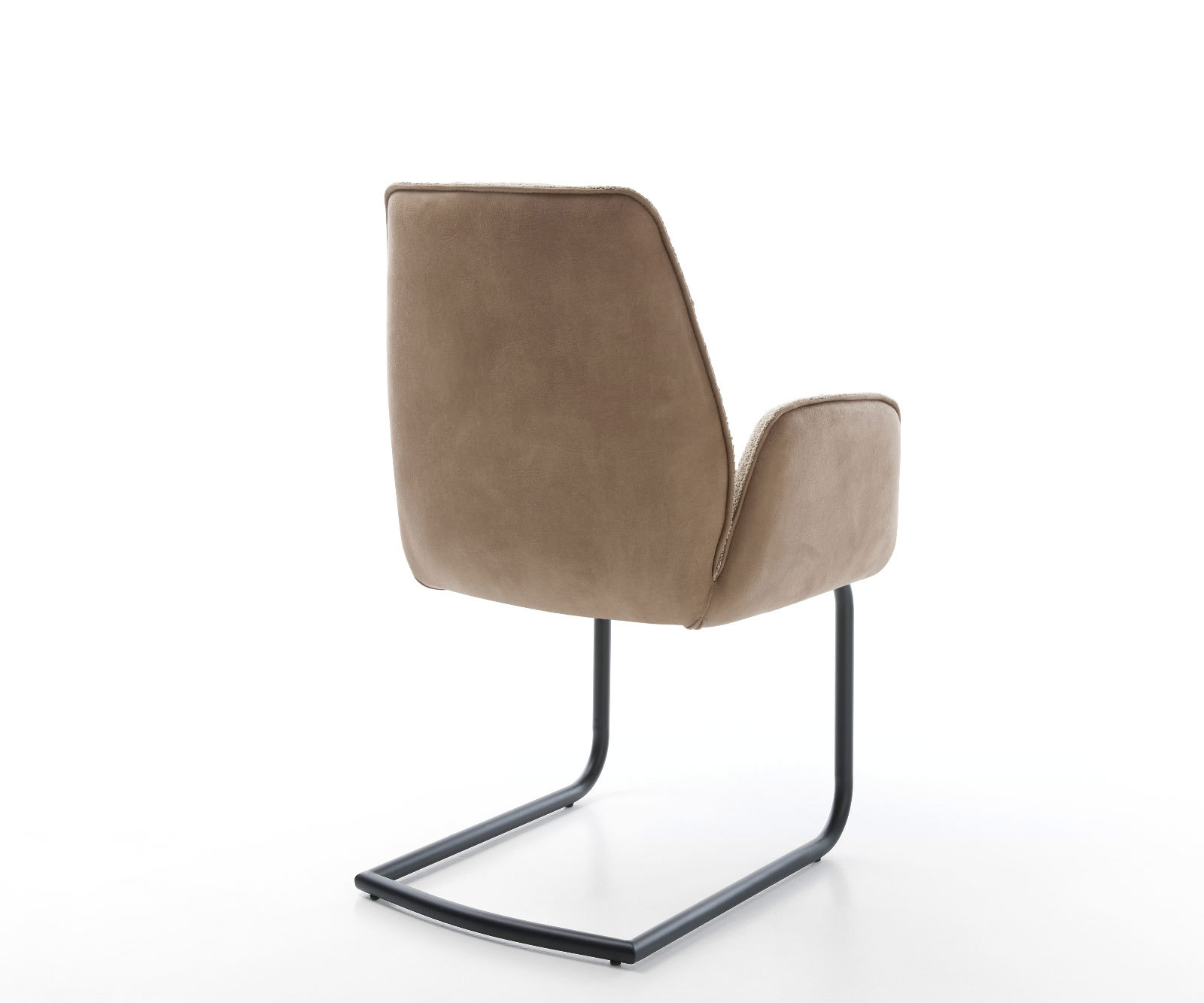 Étkezőszék Zoa-Flex vegyes anyagok sötét bézs kerek fekete zsákrugós étkezőszék - Image 5