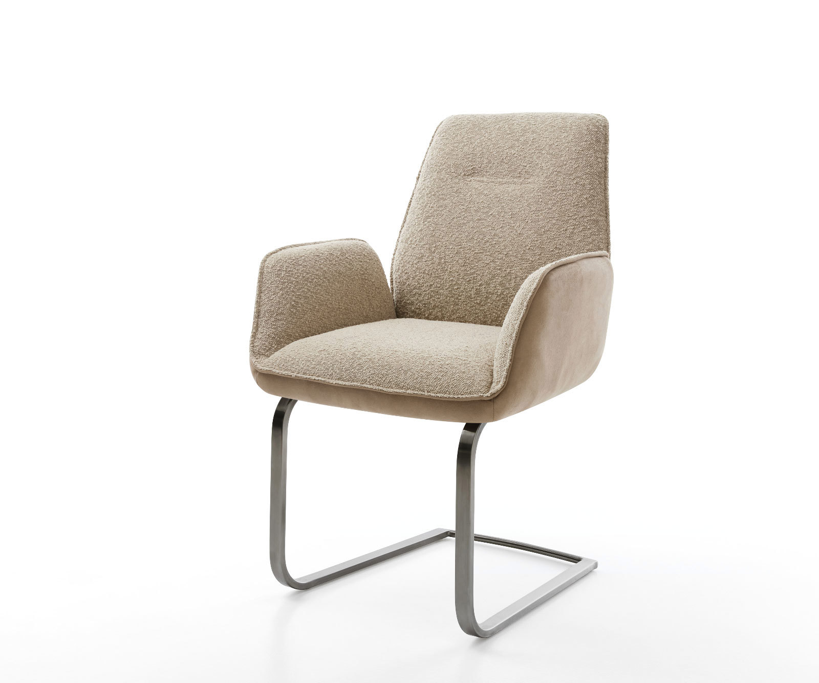 Étkezőszék Zoa-Flex vegyes anyagok sötét bézs étkezőszék lapos antracit zsákrugós