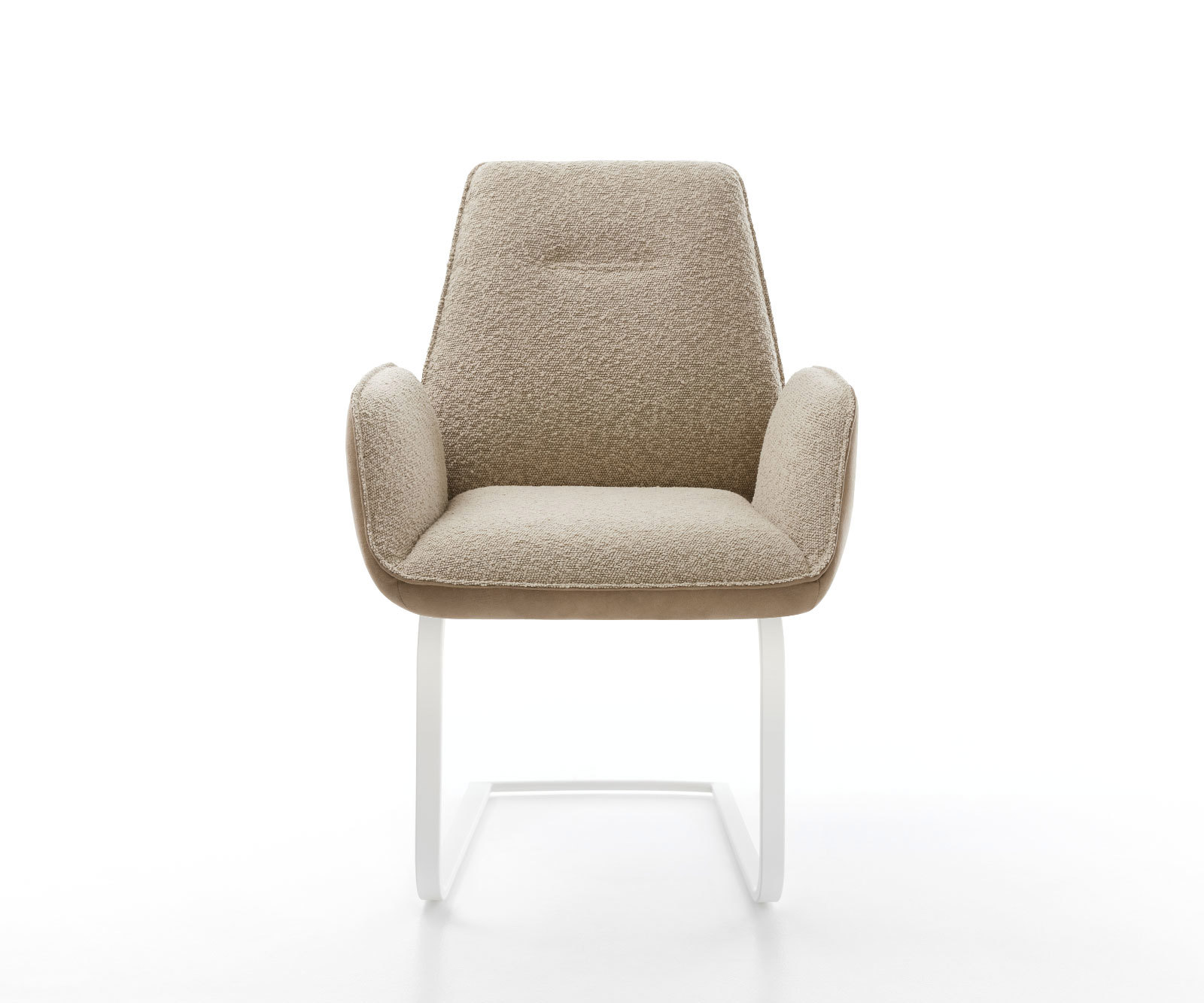 Étkezőszék Zoa-Flex vegyes anyagok sötét bézs étkezőszék lapos fehér zsákrugós - Image 2