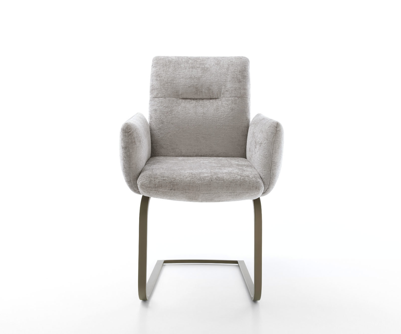 Étkezőszék Jova-Flex karfás mikroszálas ezüstszürke étkezőszék lapos titán effekt felület zsákrugós - Image 2