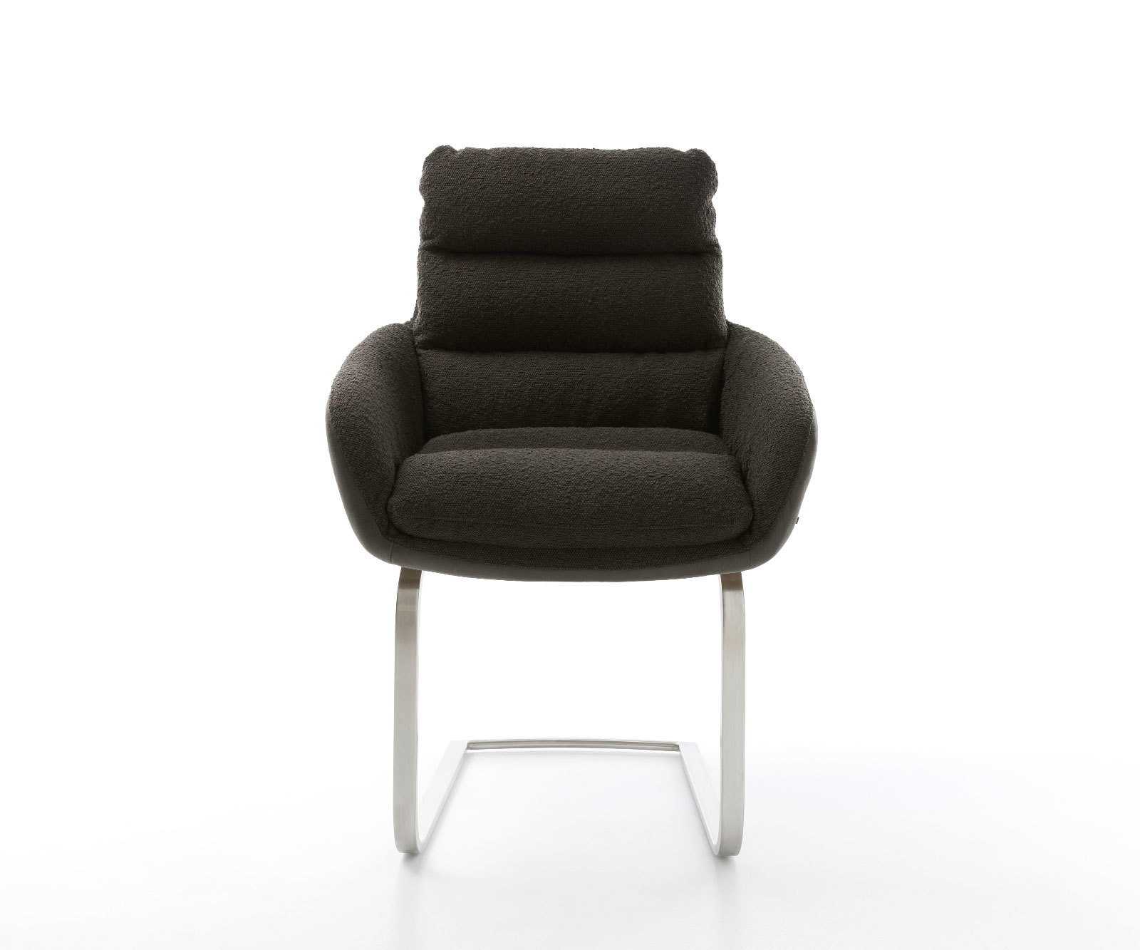 Étkezőszék Abelia-Flex karfás vegyes anyag fekete lapos rozsdamentes acél étkezőszék - Image 2