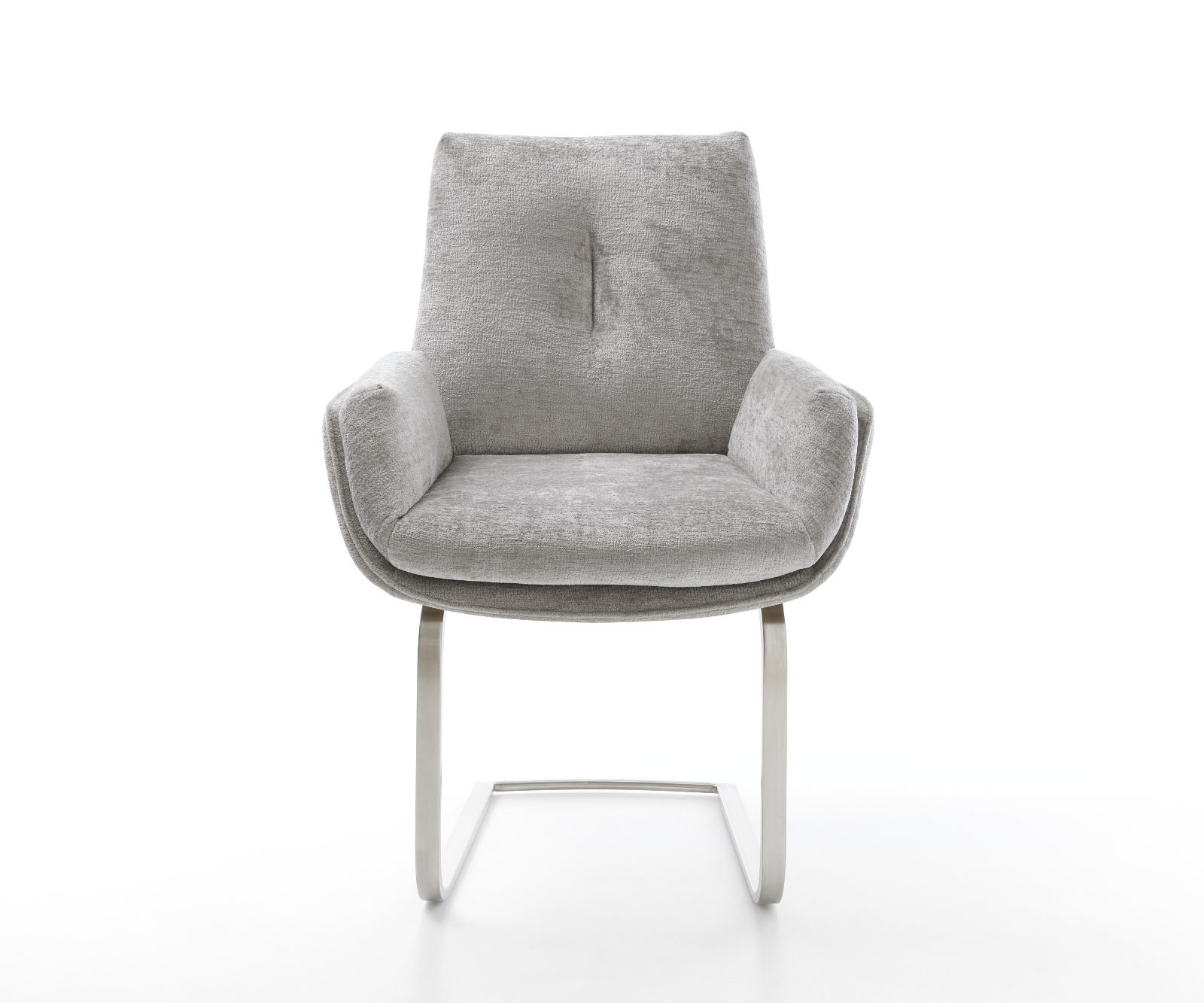 Étkezőszék Clea-Flex mikroszálas ezüstszürke étkezőszék lapos rozsdamentes acél - Image 2