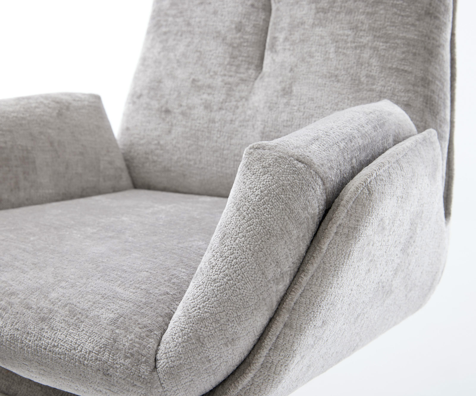 Étkezőszék Clea-Flex mikroszálas ezüstszürke étkezőszék lapos rozsdamentes acél - Image 4