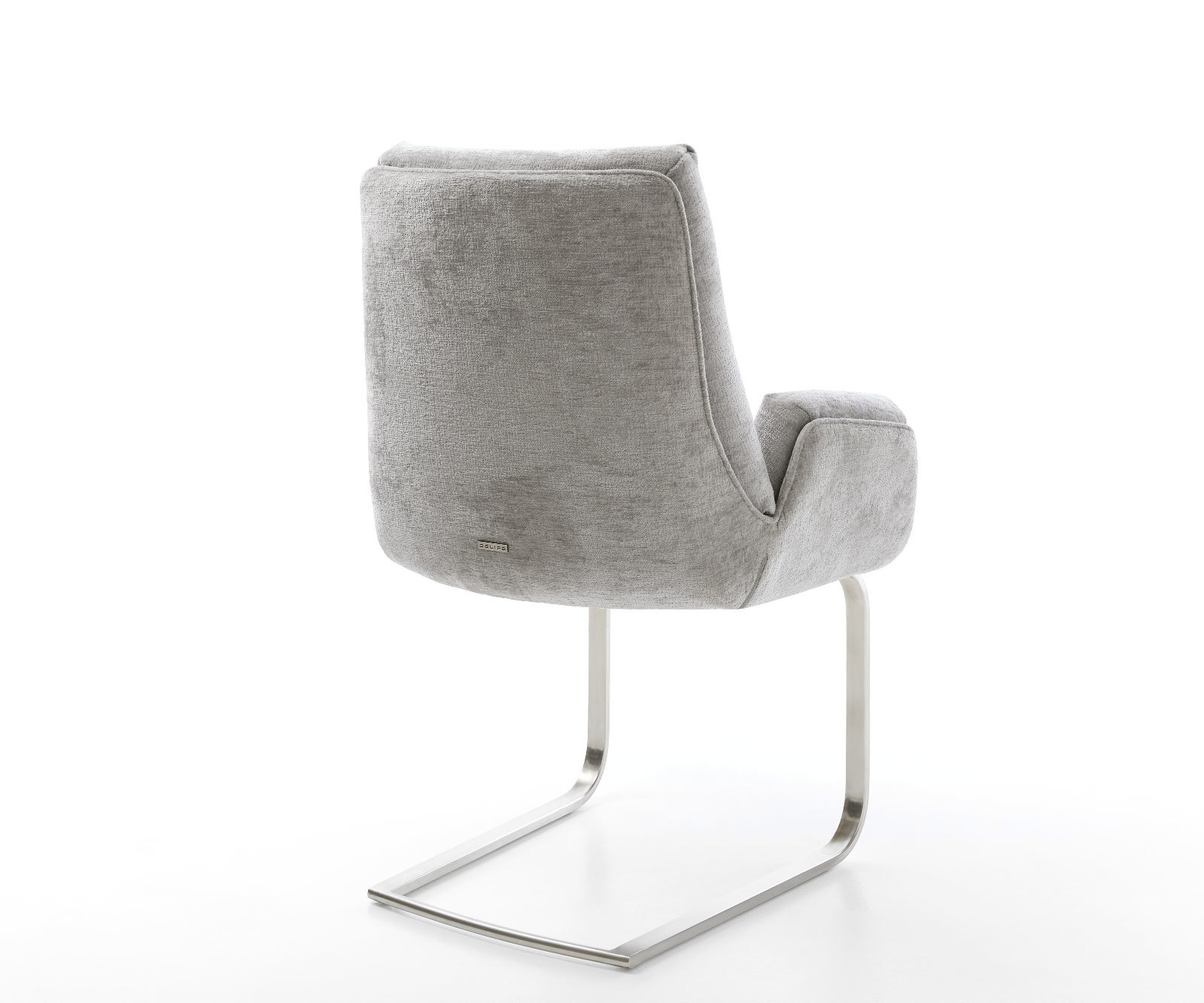 Étkezőszék Clea-Flex mikroszálas ezüstszürke étkezőszék lapos rozsdamentes acél - Image 5