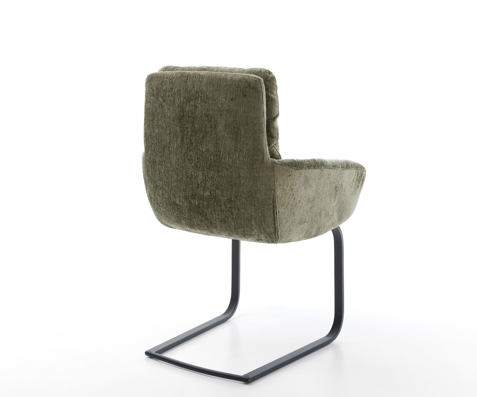 Étkezőszék Abelia-Flex karfás mikroszálas oliva étkezőszék lapos fekete - Image 5