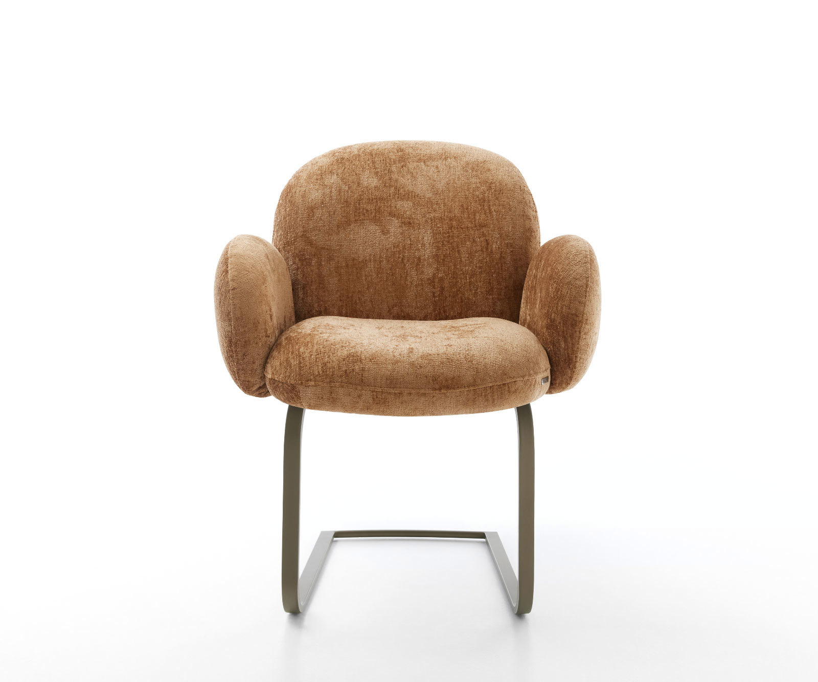 Étkezőszék Nube-Flex karfás mikroszálas rozsdás lapos titan hatású zsákrugós - Image 2