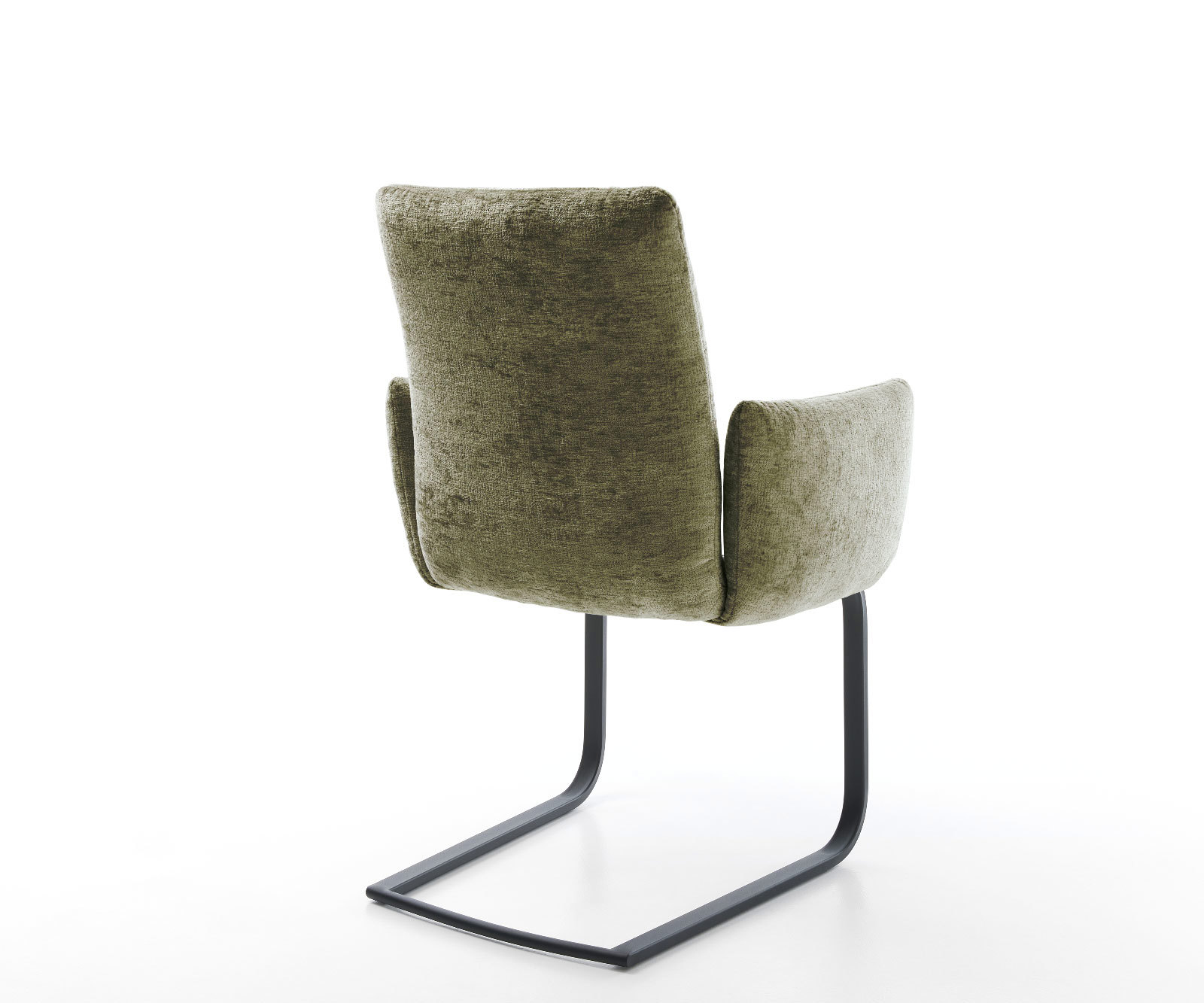 Étkezőszék Jova-Flex karfás mikroszálas oliva étkezőszék lapos fekete zsákrugós - Image 5