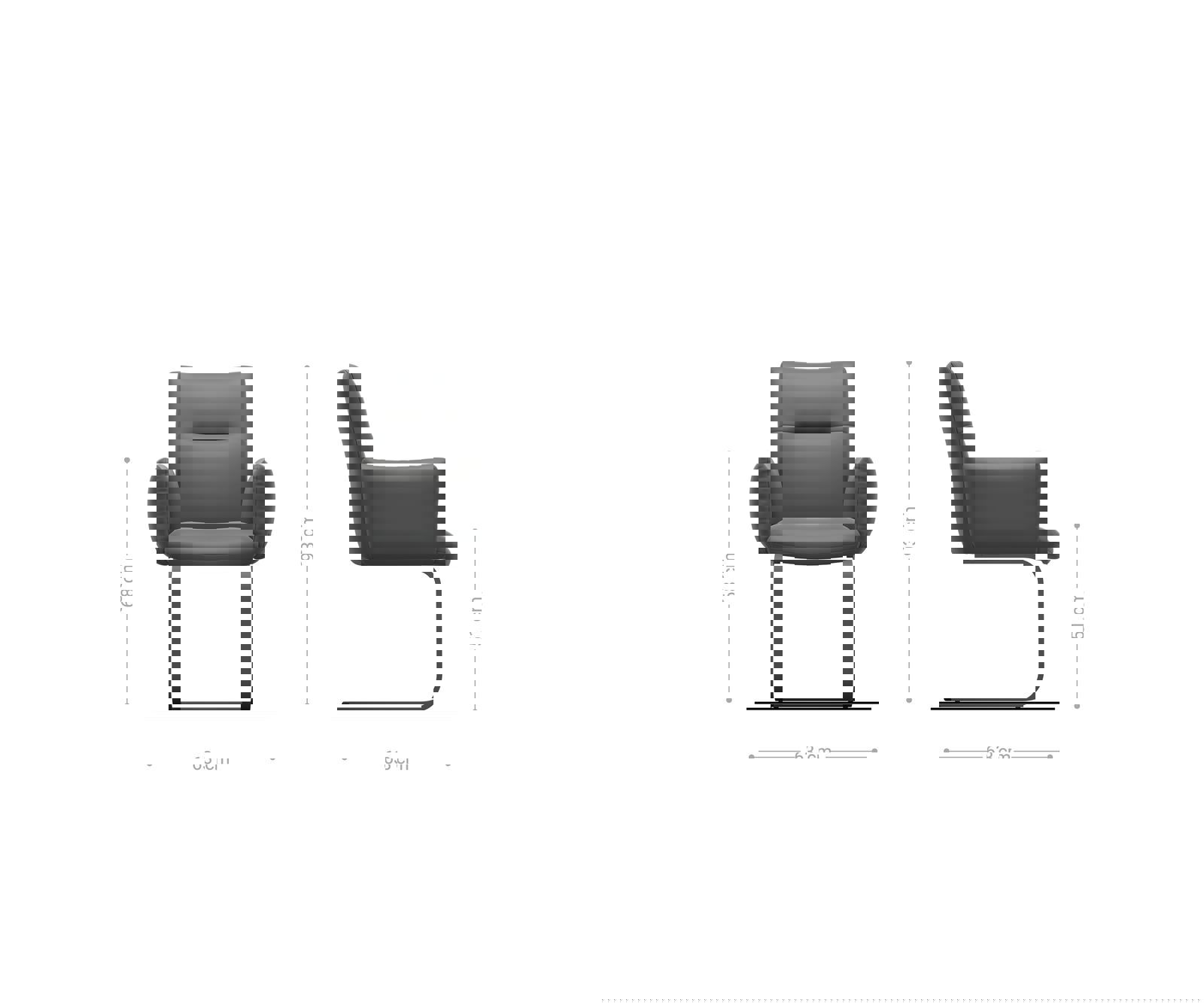 Étkezőszék Jova-Flex karfás mikroszálas oliva étkezőszék lapos fekete zsákrugós - Image 6
