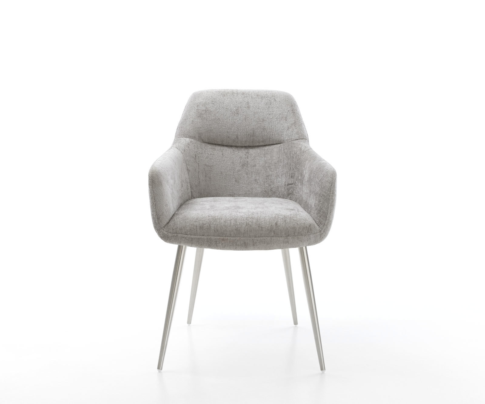 Étkezőszék Pejo-Flex mikroszálas ezüstszürke 4 lábas kúpos rozsdamentes acél zsákrugós - Image 2