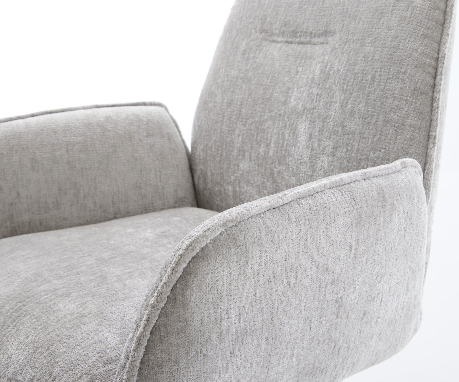 Étkezőszék Zoa-Flex mikroszálas ezüstszürke 4 láb kúpos rozsdamentes acél zsákrugós - Image 4