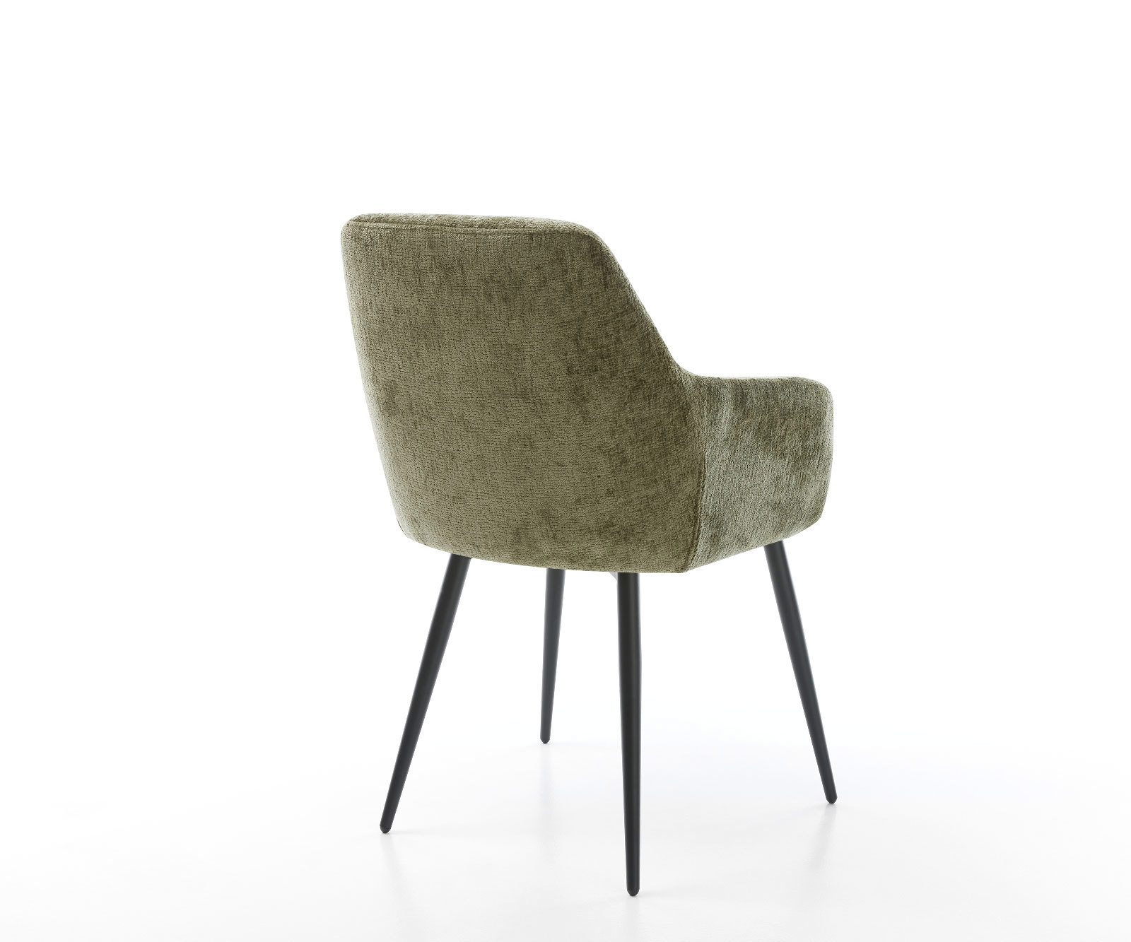 Étkezőszék Pejo-Flex chenille oliva 4 láb kúpos fekete zsákrugós - Image 5