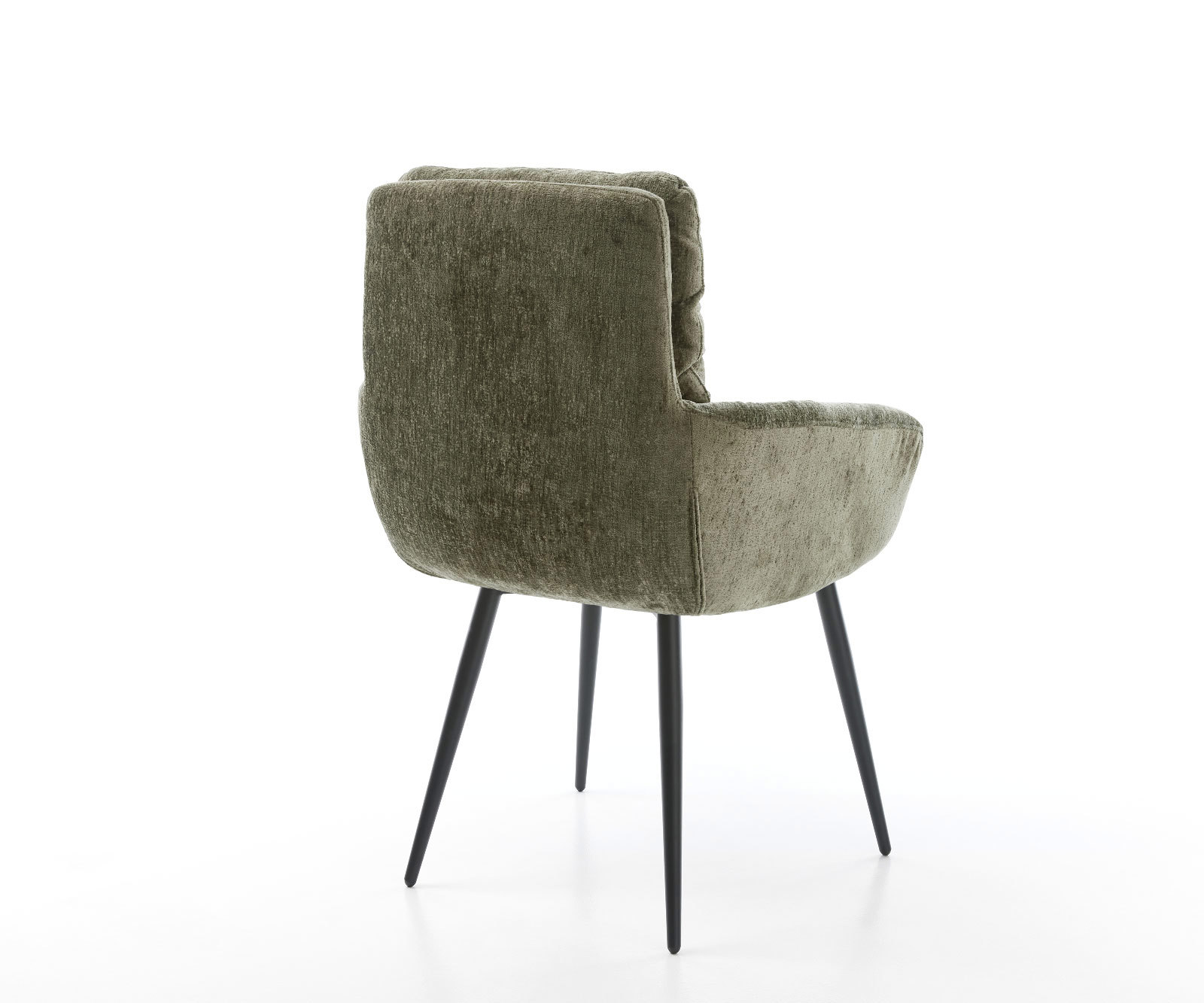 Étkezőszék Abelia-Flex karfás mikroszálas oliva 4 lábas kúpos fekete - Image 5