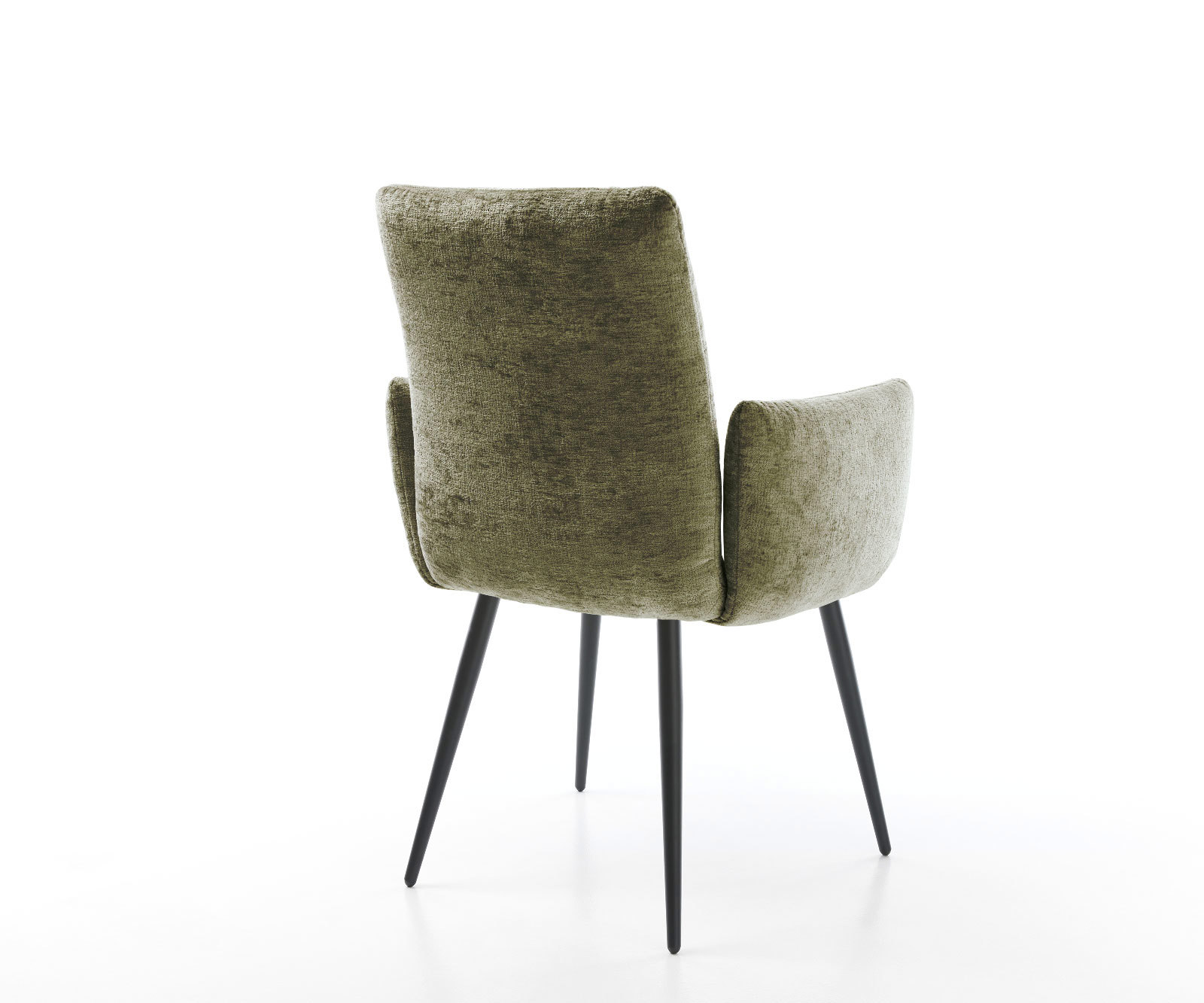 Étkezőszék Jova-Flex karfás mikroszálas oliva 4 lábas kúpos fekete zsákrugós - Image 5