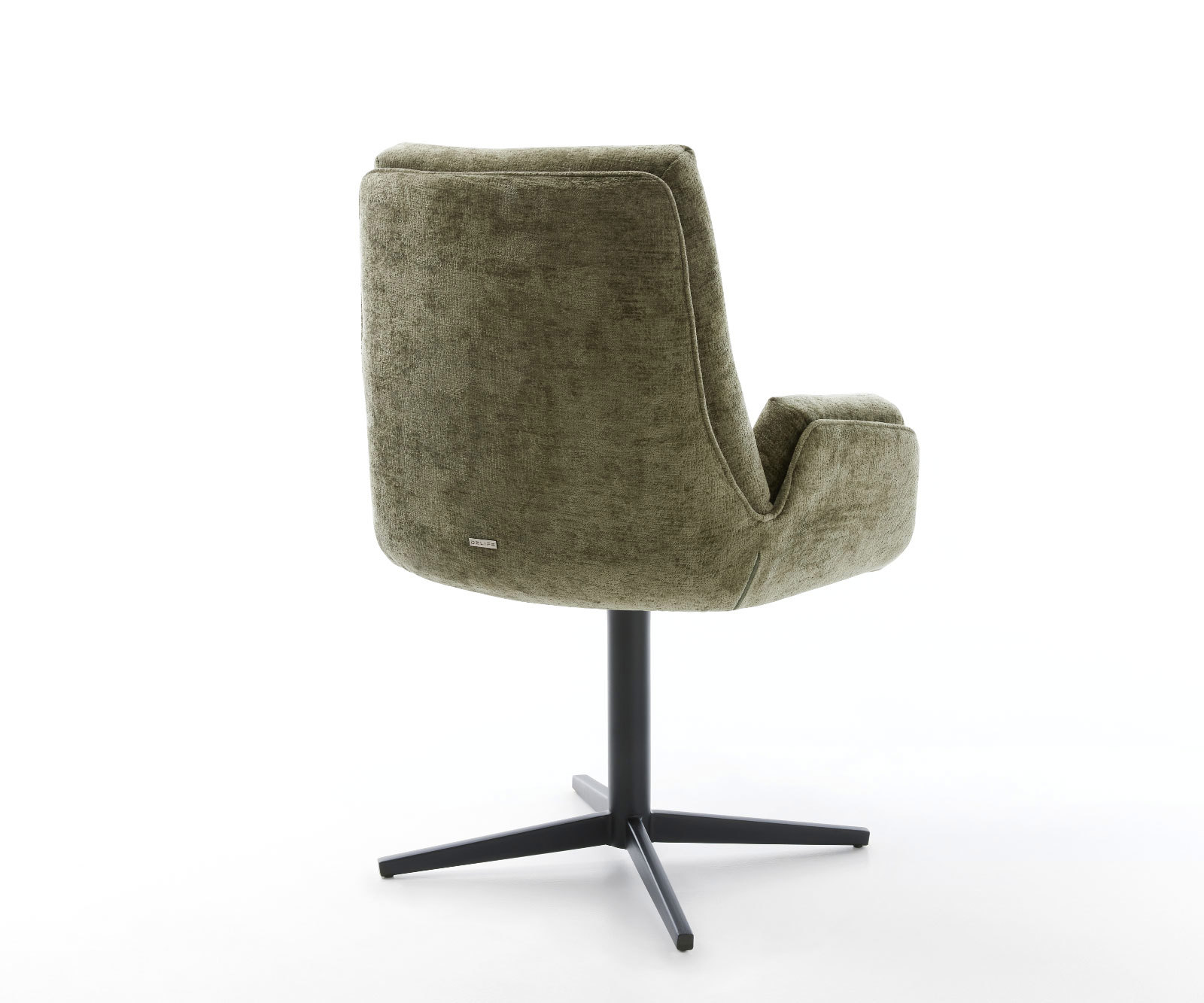 Étkezőszék Clea-Flex mikroszálas oliva fekete láb 360° forgatható - Image 5