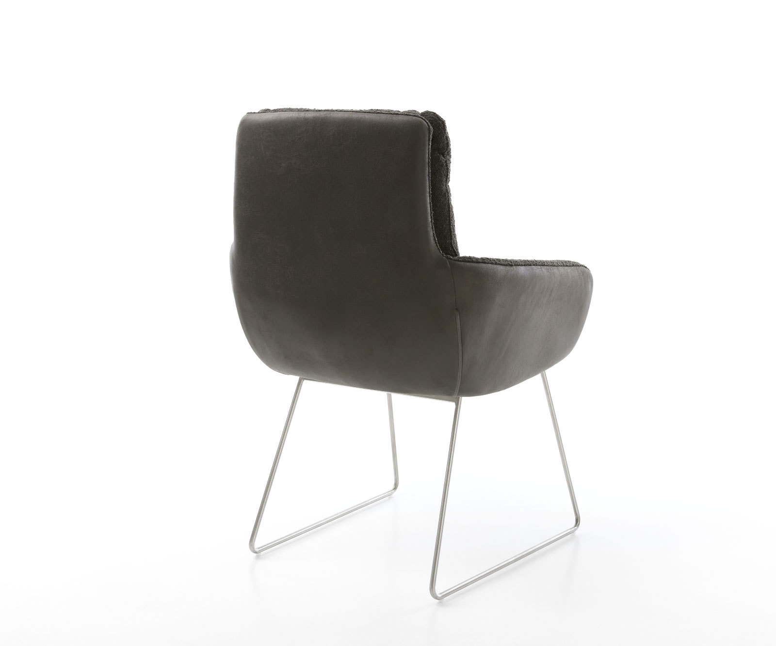 Étkezőszék Abelia-Flex karfás vegyes anyag fekete vékony lábazat rozsdamentes acél - Image 5