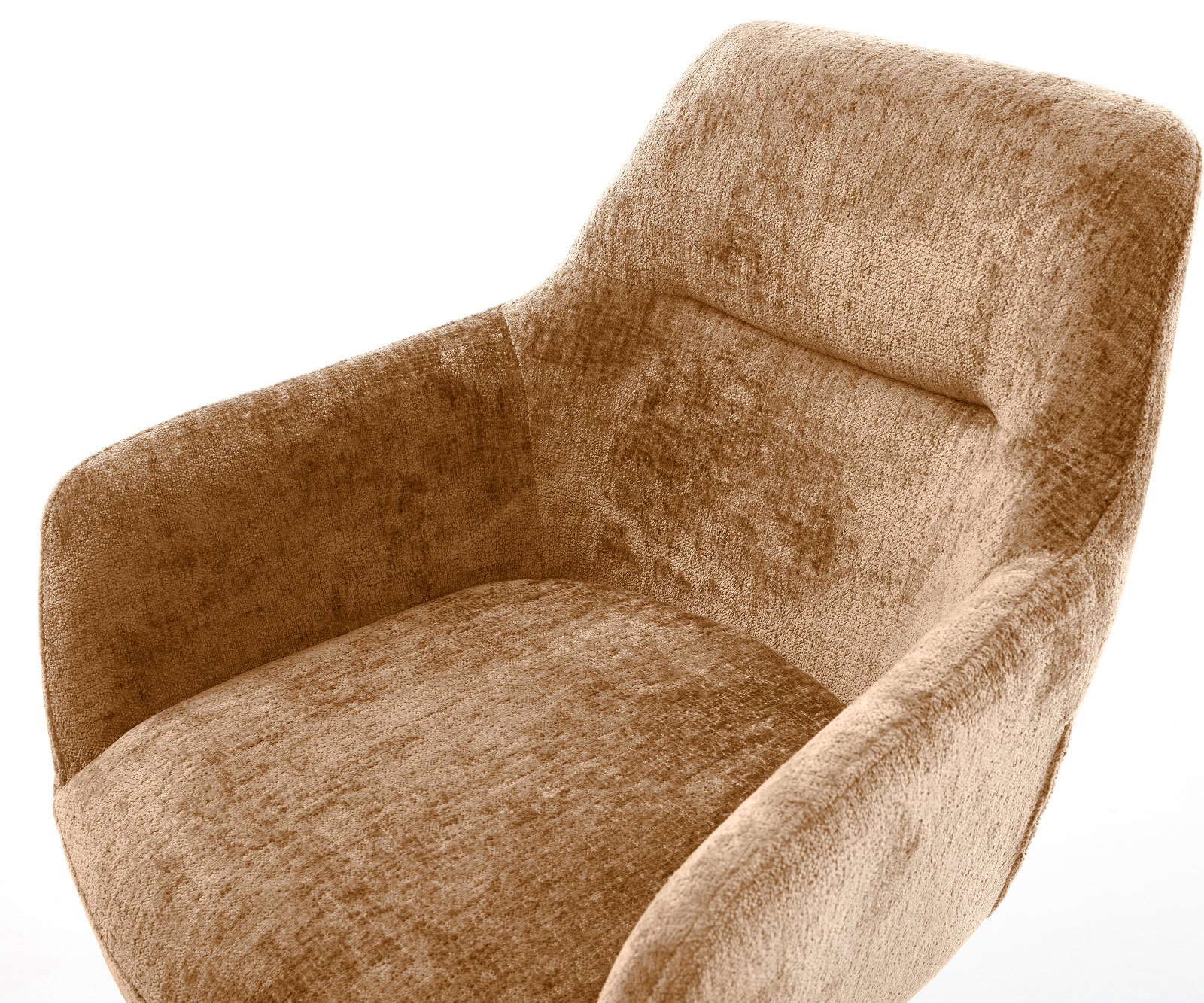 Étkezőszék Pejo-Flex chenille rozsdás vékony lábazat fekete zsákrugós - Image 4