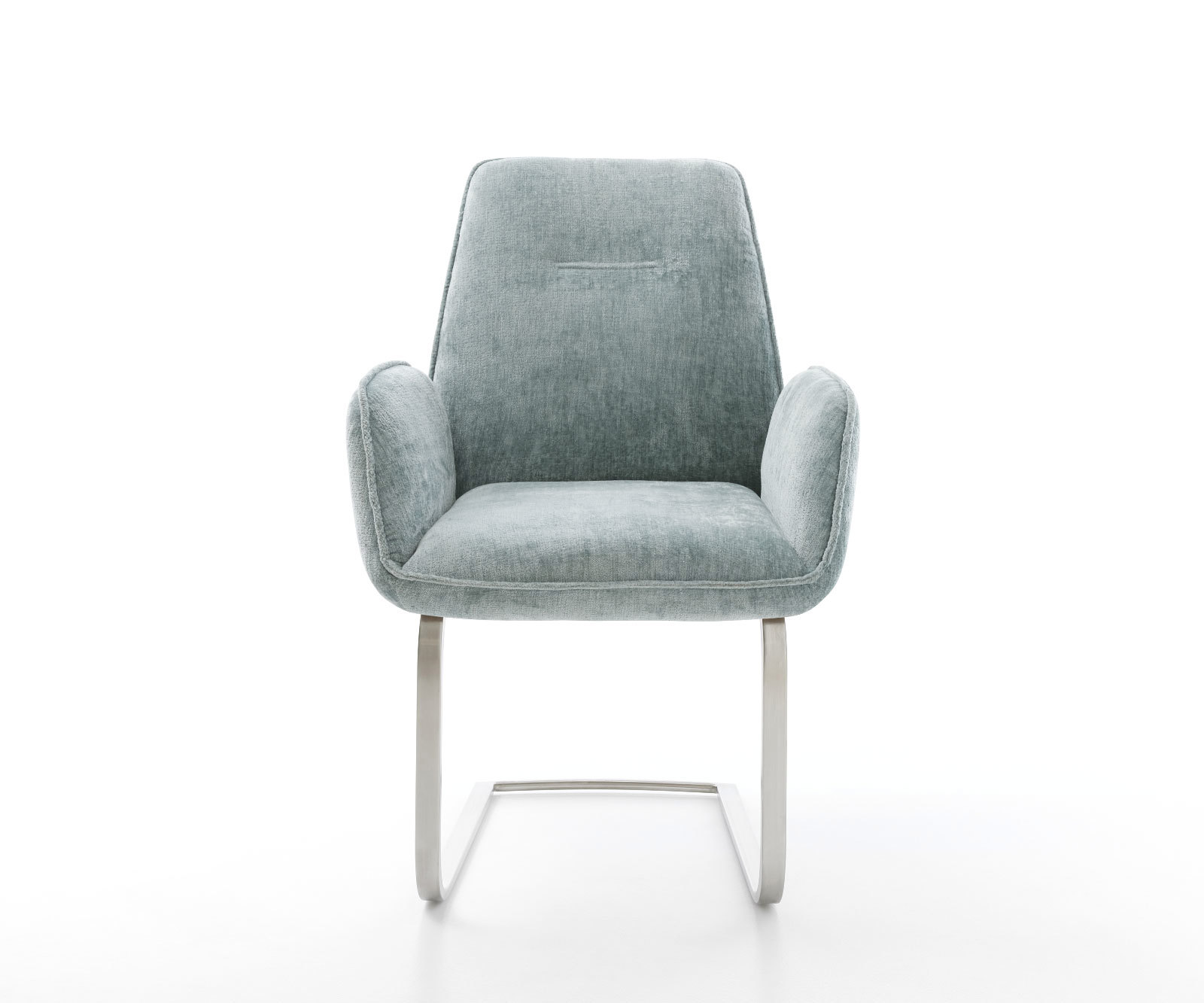 Étkezőszék Zoa-Flex mikroszálas pasztellkék étkezőszék lapos rozsdamentes acél zsákrugós - Image 2