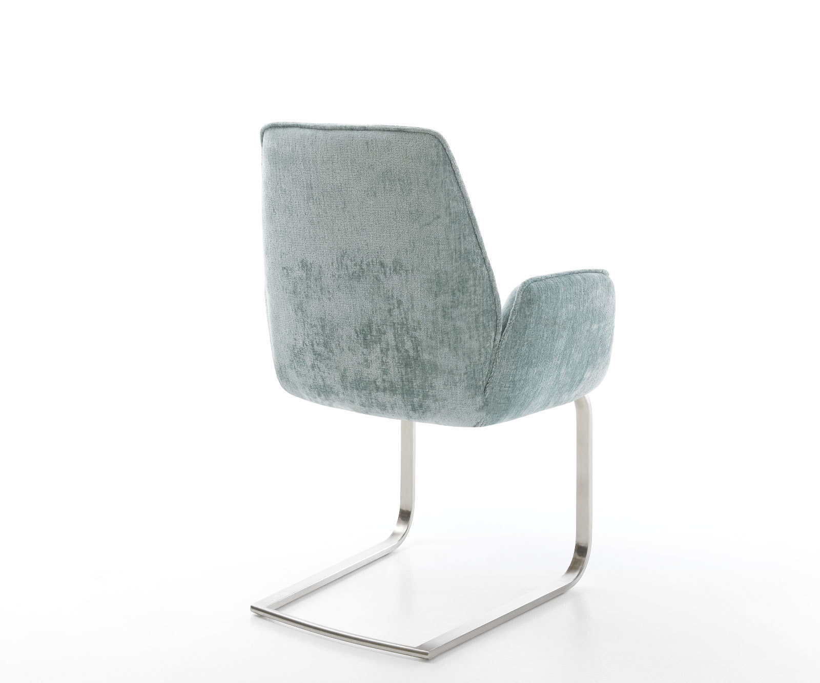 Étkezőszék Zoa-Flex mikroszálas pasztellkék étkezőszék lapos rozsdamentes acél zsákrugós - Image 5