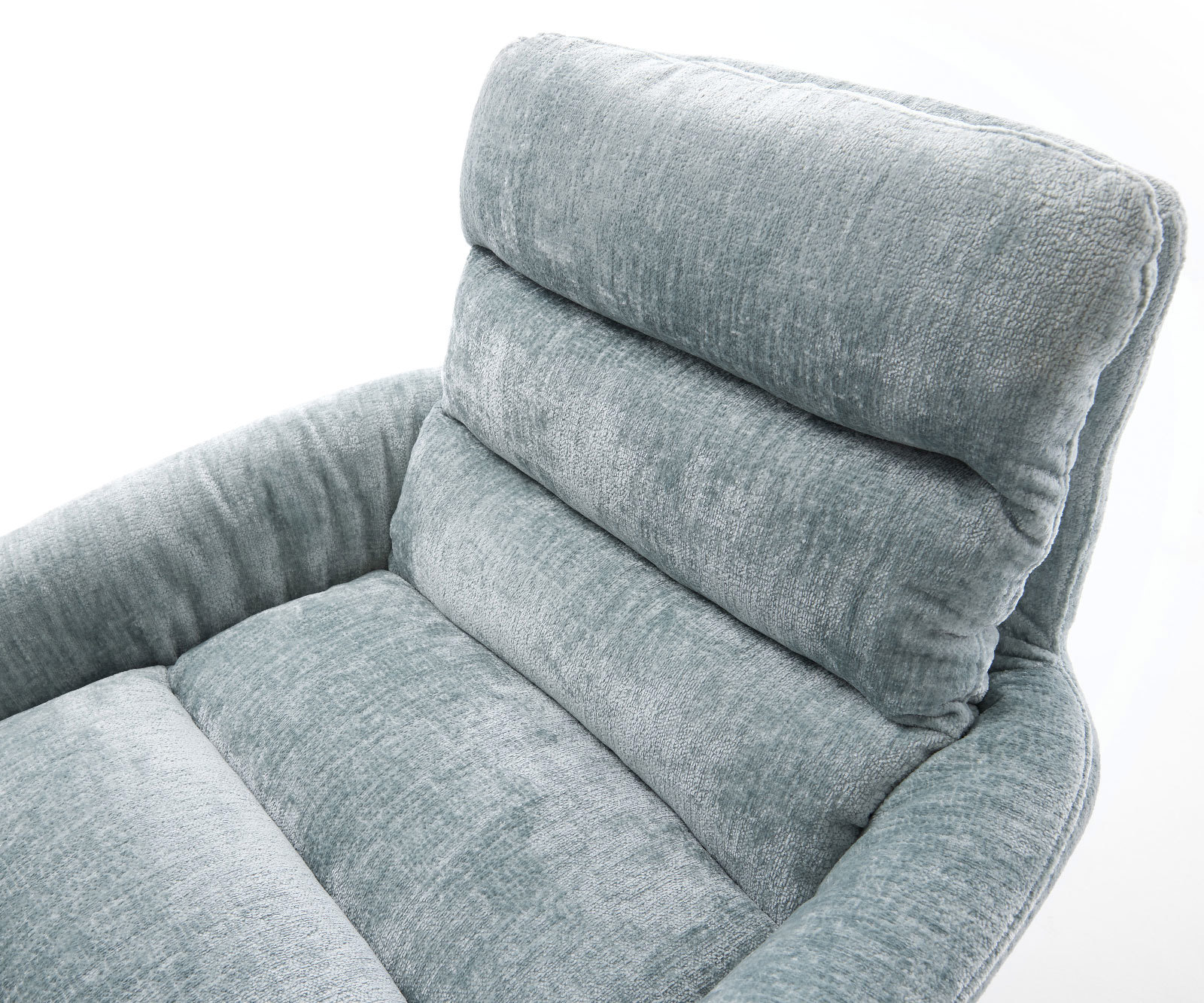 Étkezőszék Abelia-Flex karfás mikroszálas pasztellkék étkezőszék lapos rozsdamentes acél - Image 4