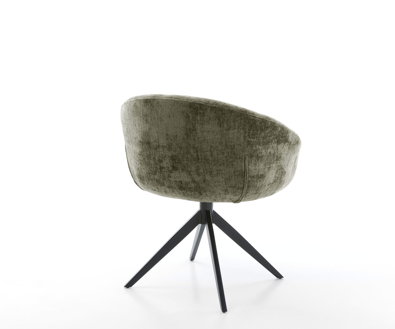 Étkezőszék Vinka-Flex karfás mikroszálas oliva kereszt láb széles fekete 360° forgatható billenő zsákrugós - Image 5