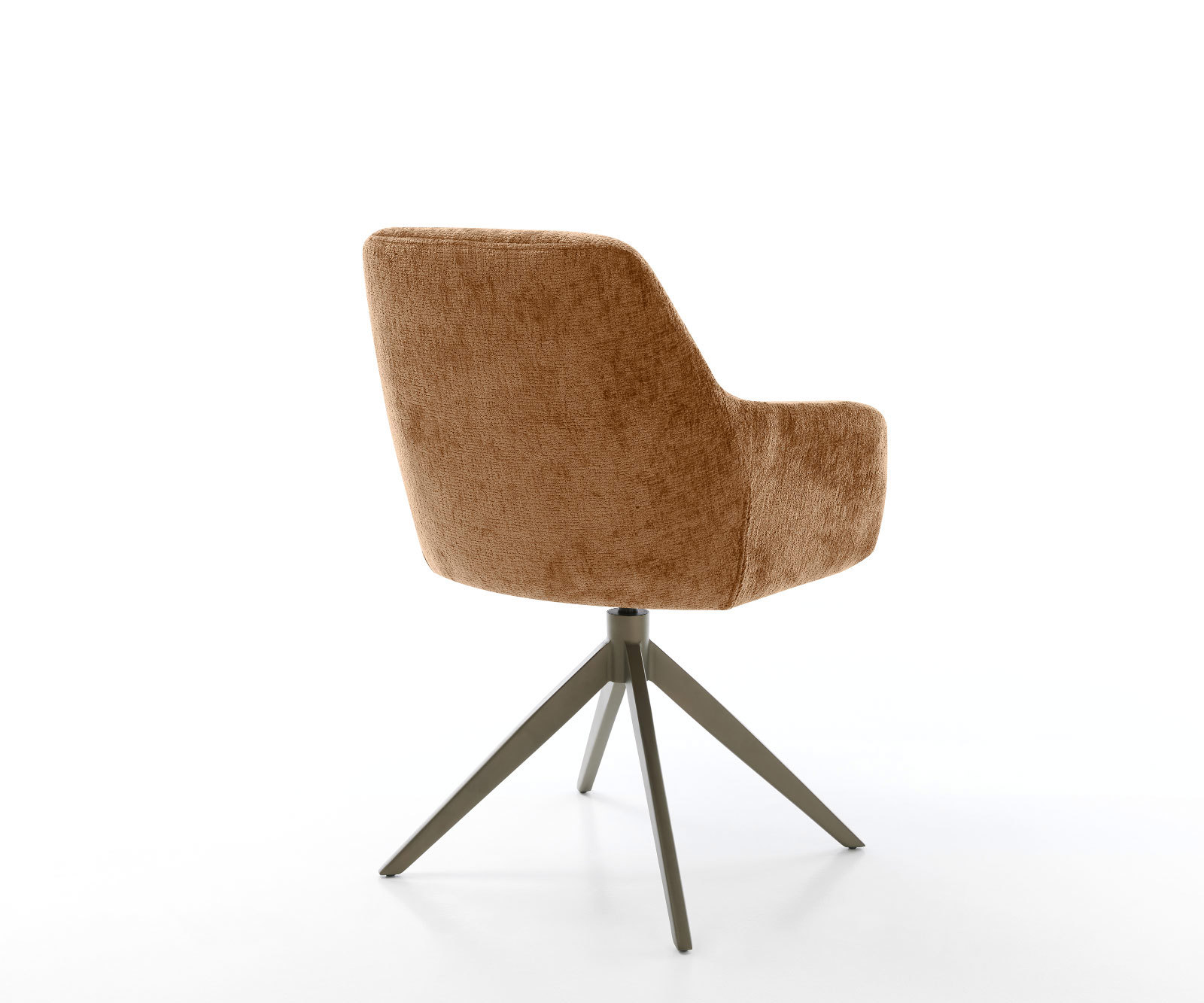 Étkezőszék Pejo-Flex plüss kordbársony rozsdás kereszt láb széles titán hatású 360° forgatható billenő zsákrugós matraccal - Image 5