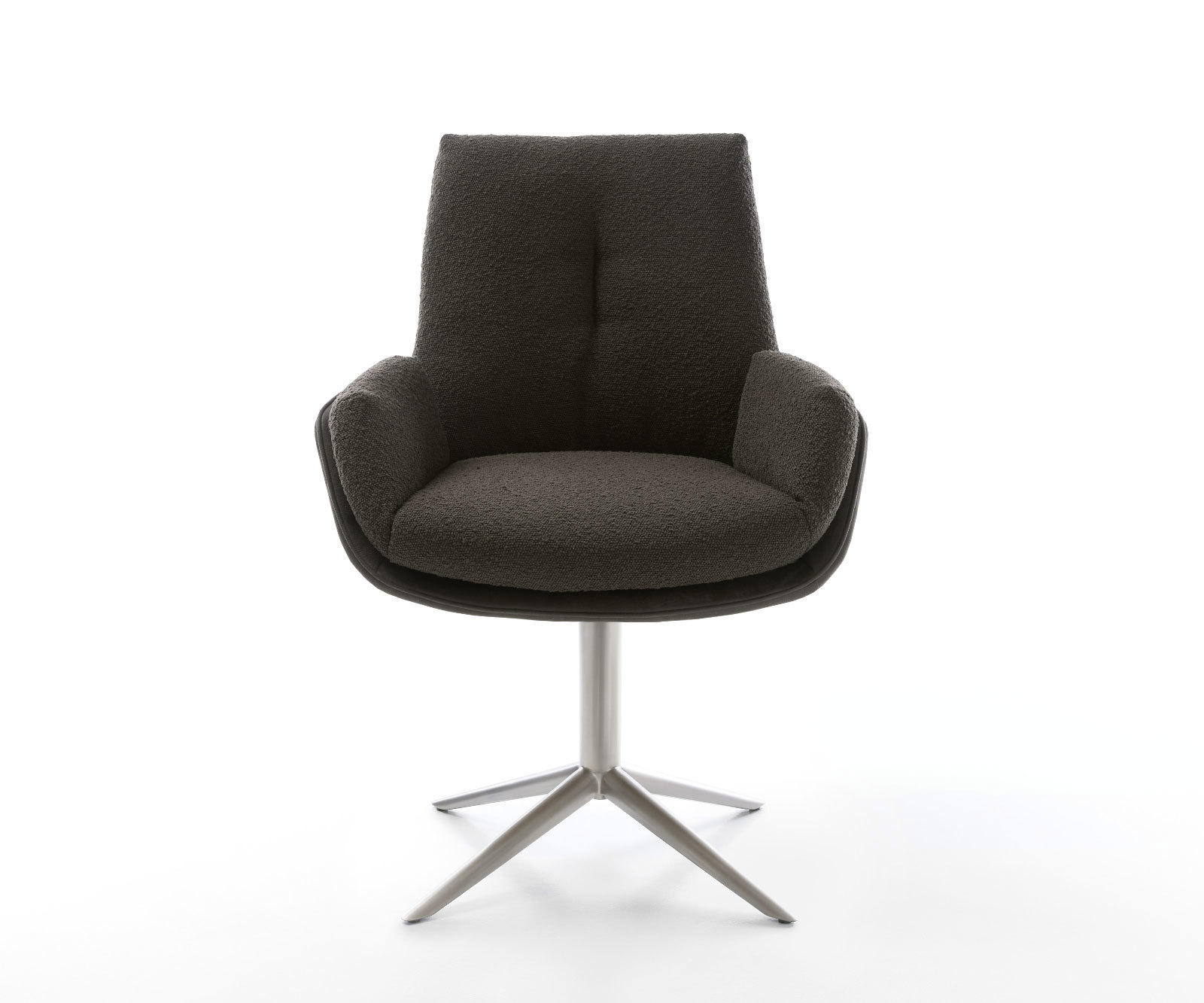 Étkezőszék Clea-Flex vegyes anyag fekete rozsdamentes acél láb 360° forgatható billenő funkcióval - Image 2