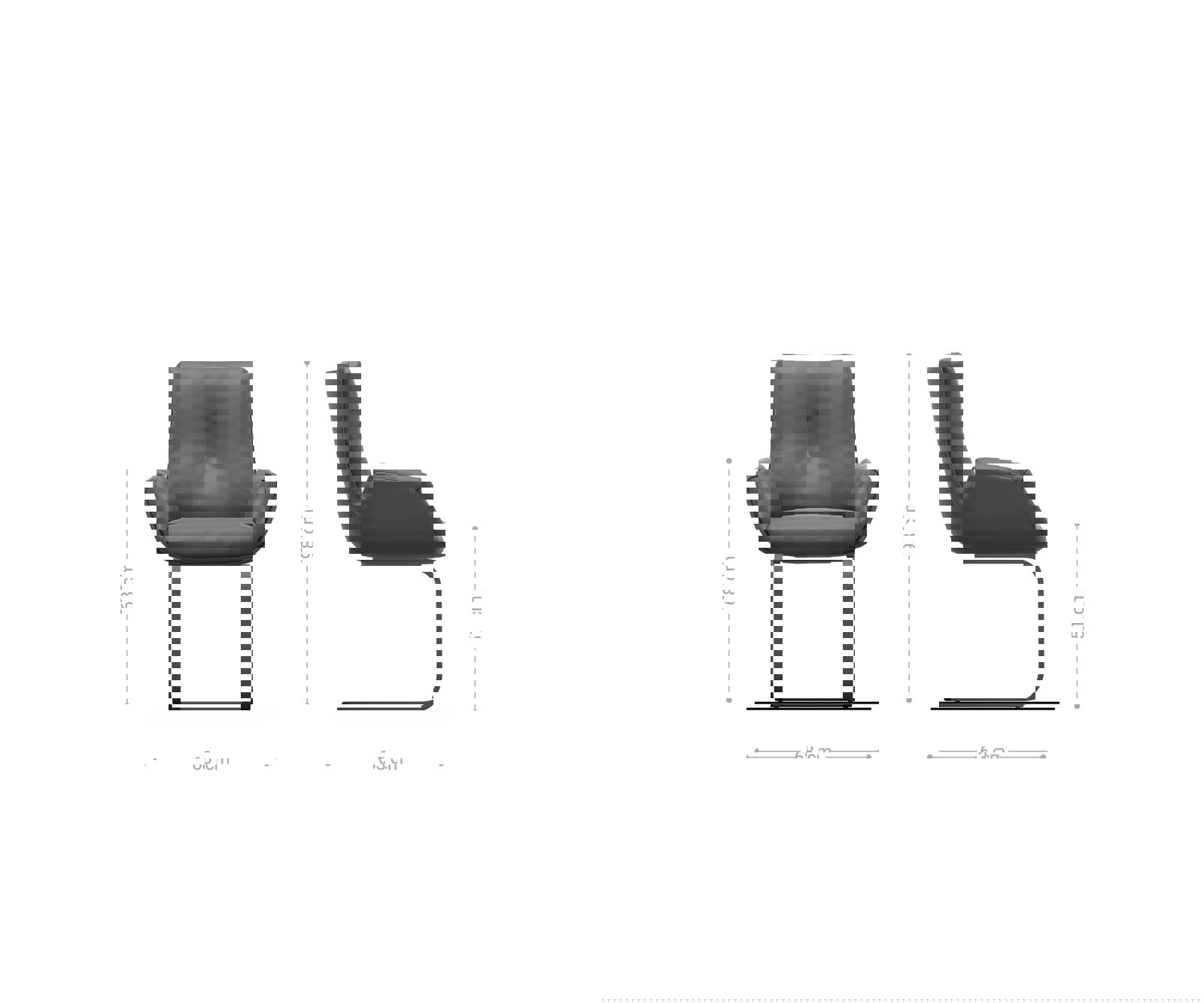Étkezőszék Clea-Flex vegyes anyagok sötét bézs lapos rozsdamentes acél étkezőszék - Image 5