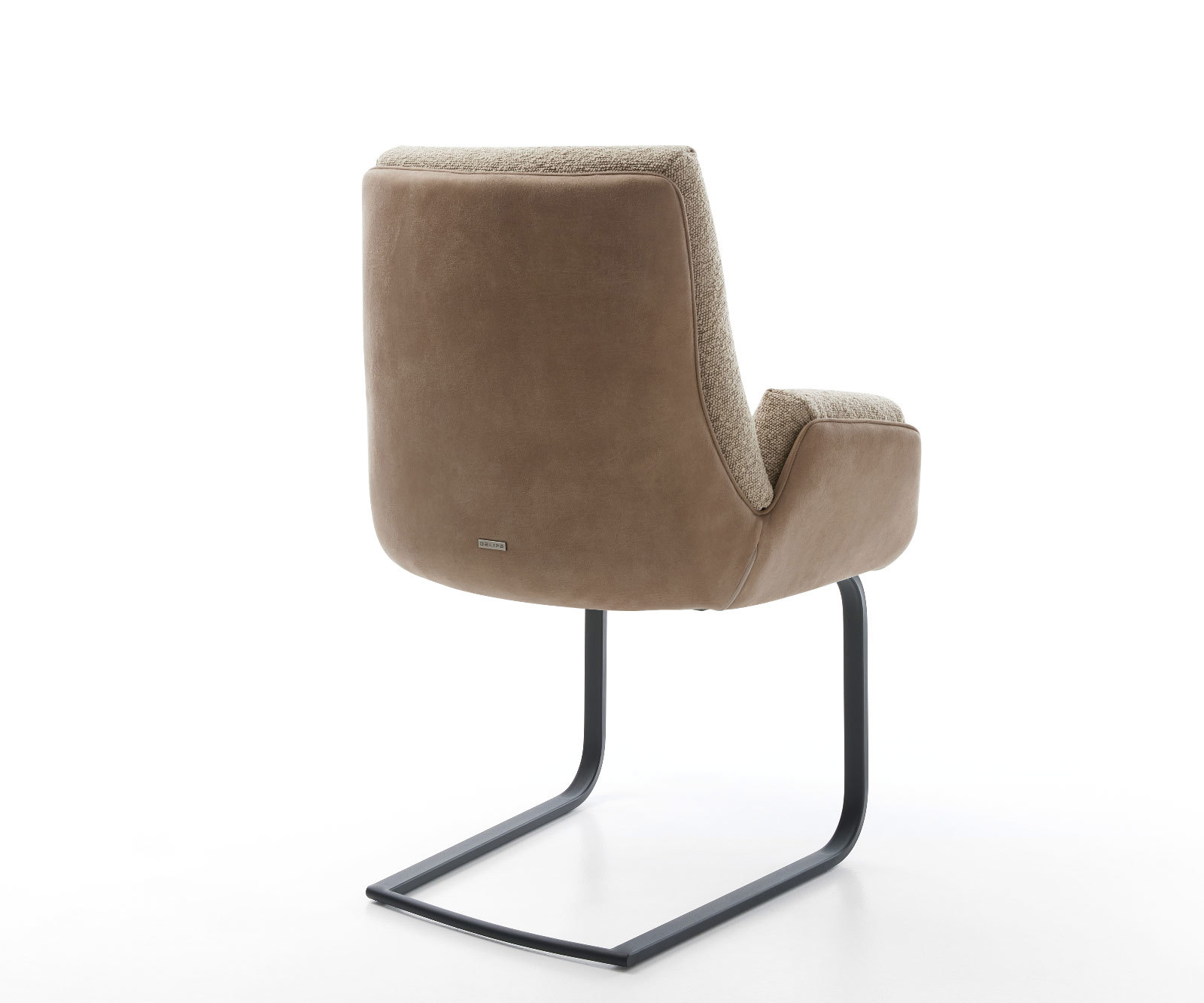 Étkezőszék Clea-Flex vegyes anyagok sötét bézs étkezőszék lapos fekete - Image 4