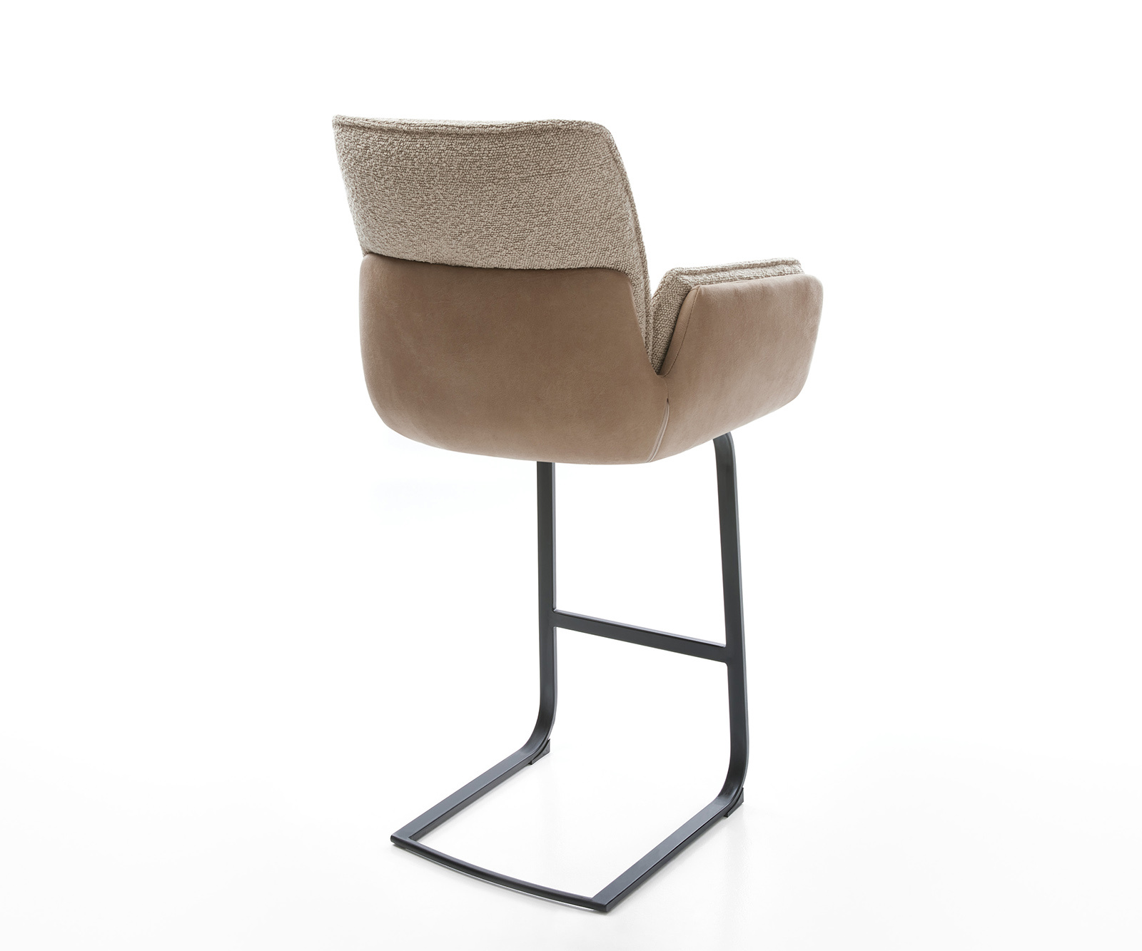 Bárszék Nela-Flex vegyes anyagok sötét bézs étkezőszék lapos fém zsákrugós - Image 5