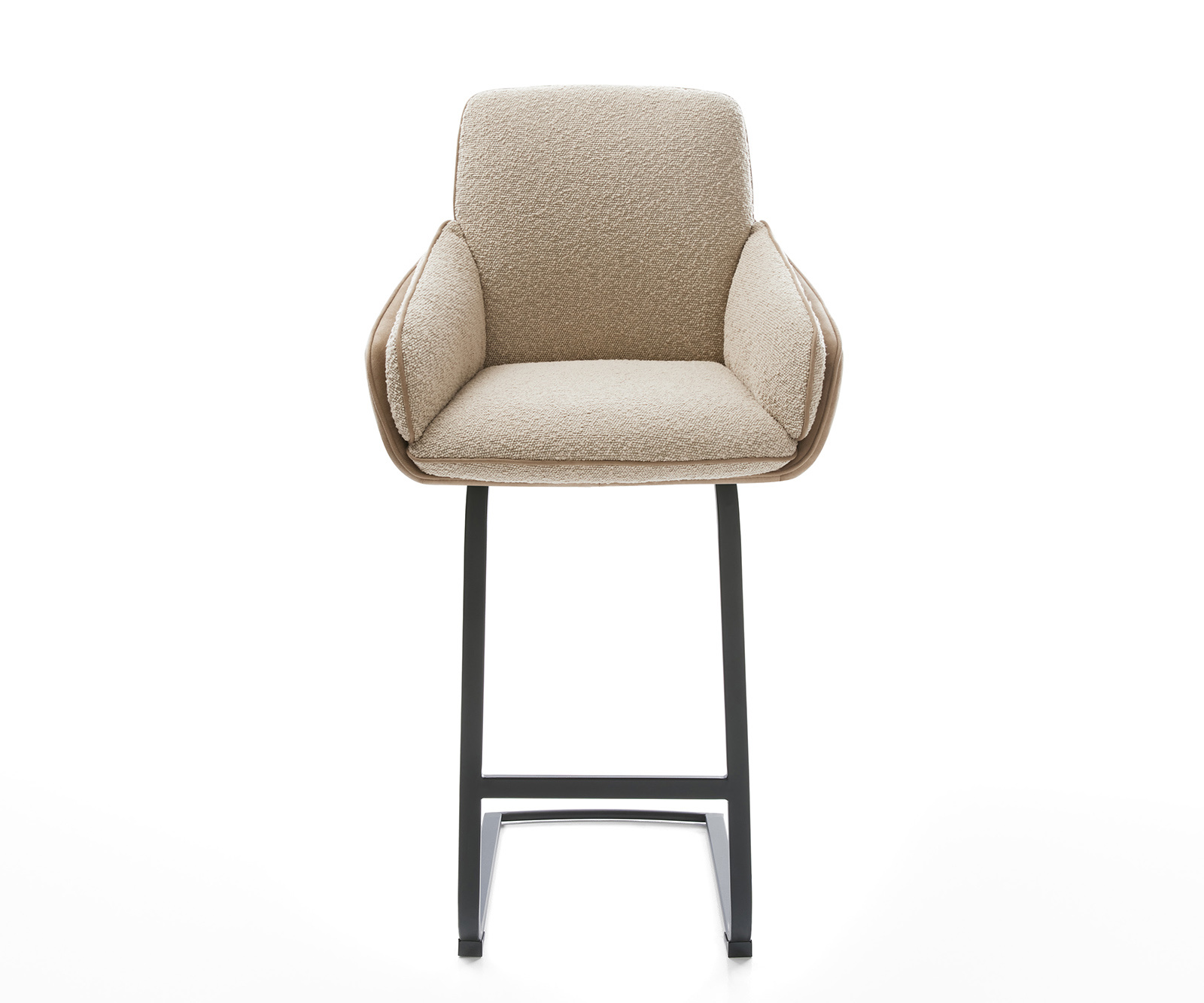 Bárszék Luan-Flex vegyes anyagok sötét bézs étkezőszék lapos fém zsákrugós - Image 2