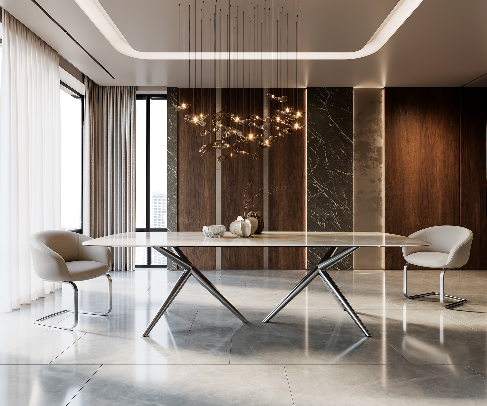 Láb Estelar kerek rozsdamentes acél 2 darabos szett - Image 3