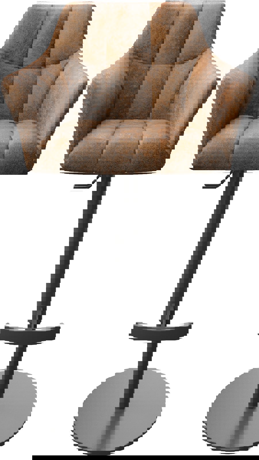 Bárszék Yulo-Flex vintage barna forgatható magasságban állítható fém láb - Image 4