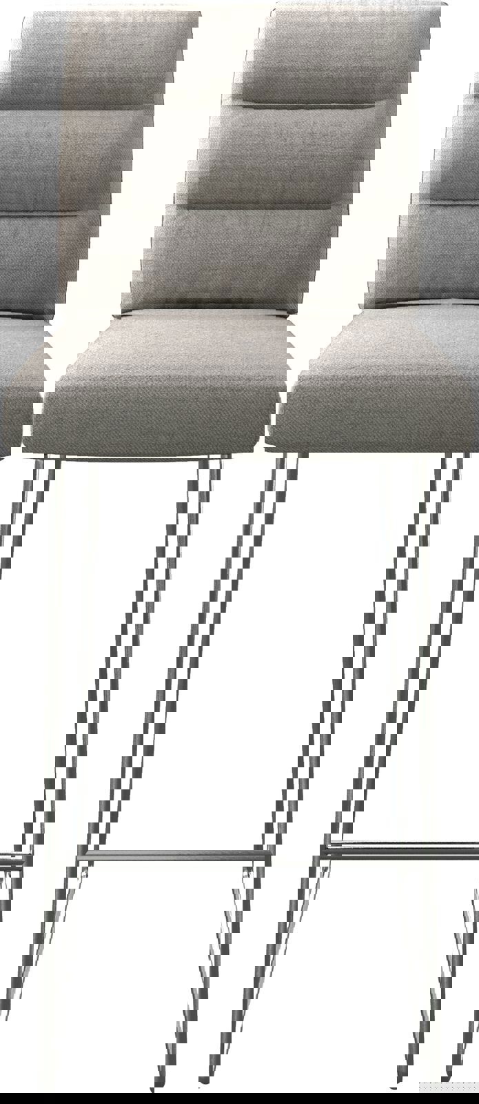 Bárszék Pela-Flex csíkos világosszürke vékony lábazat rozsdamentes acél - Image 4