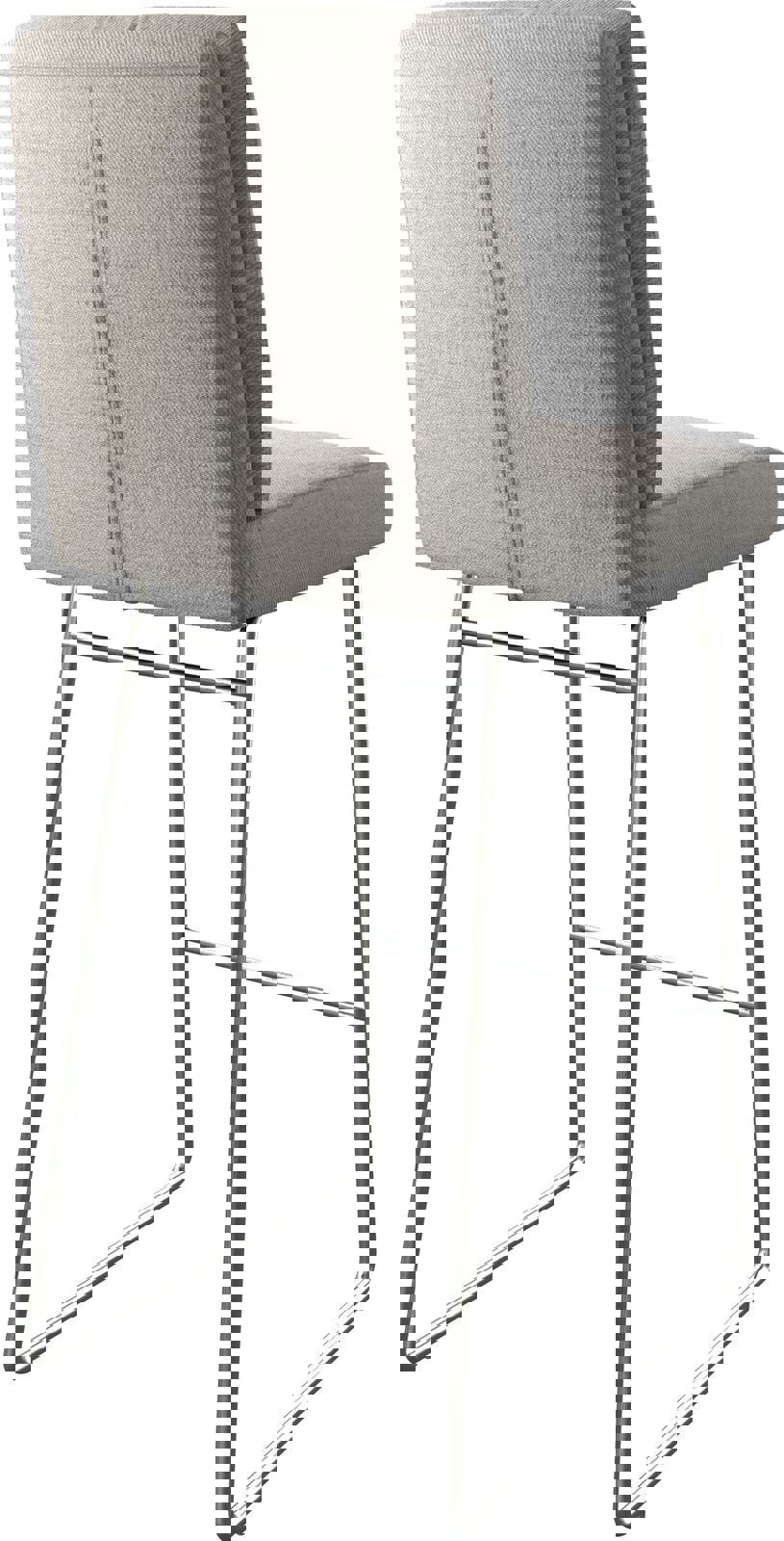 Bárszék Pela-Flex csíkos világosszürke vékony lábazat rozsdamentes acél - Image 5