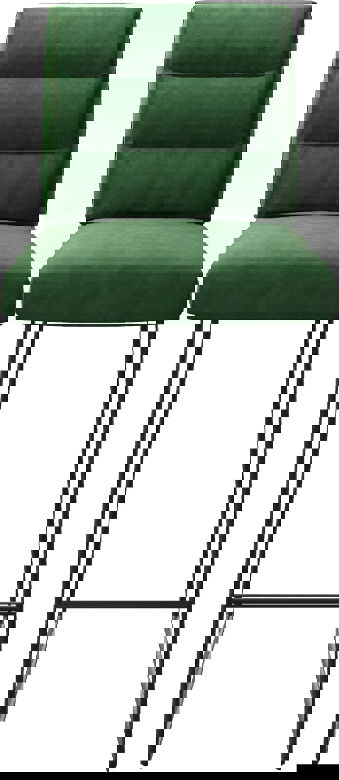 Bárszék Pela-Flex bársony zöld vékony fém lábazat - Image 4