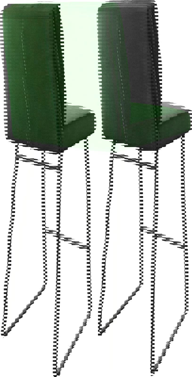 Bárszék Pela-Flex bársony zöld vékony fém lábazat - Image 5