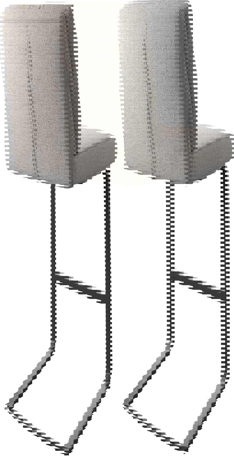 Bárszék Pela-Flex csíkos világosszürke étkezőszék lapos fém - Image 5