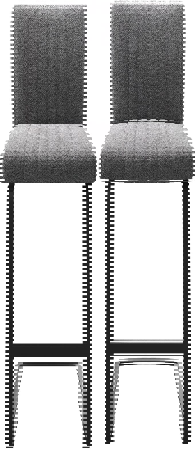 Bárszék Luiga-Flex világosszürke mikroszálas étkezőszék lapos fém - Image 4