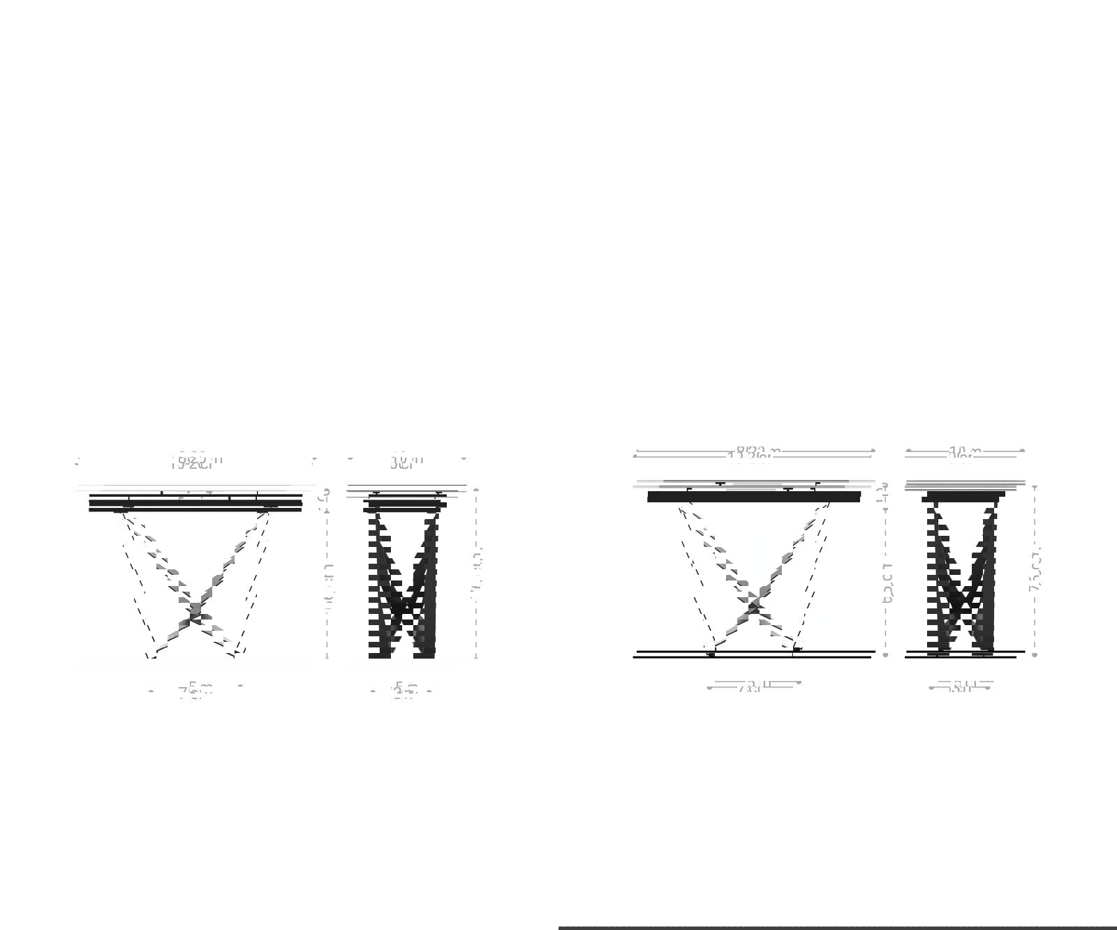 Étkezőasztal Edge 180-220x100 kerámia Calacatta Luxe fehér arany szürke Spider laposacél rozsdamentes acél kihúzható - Image 8