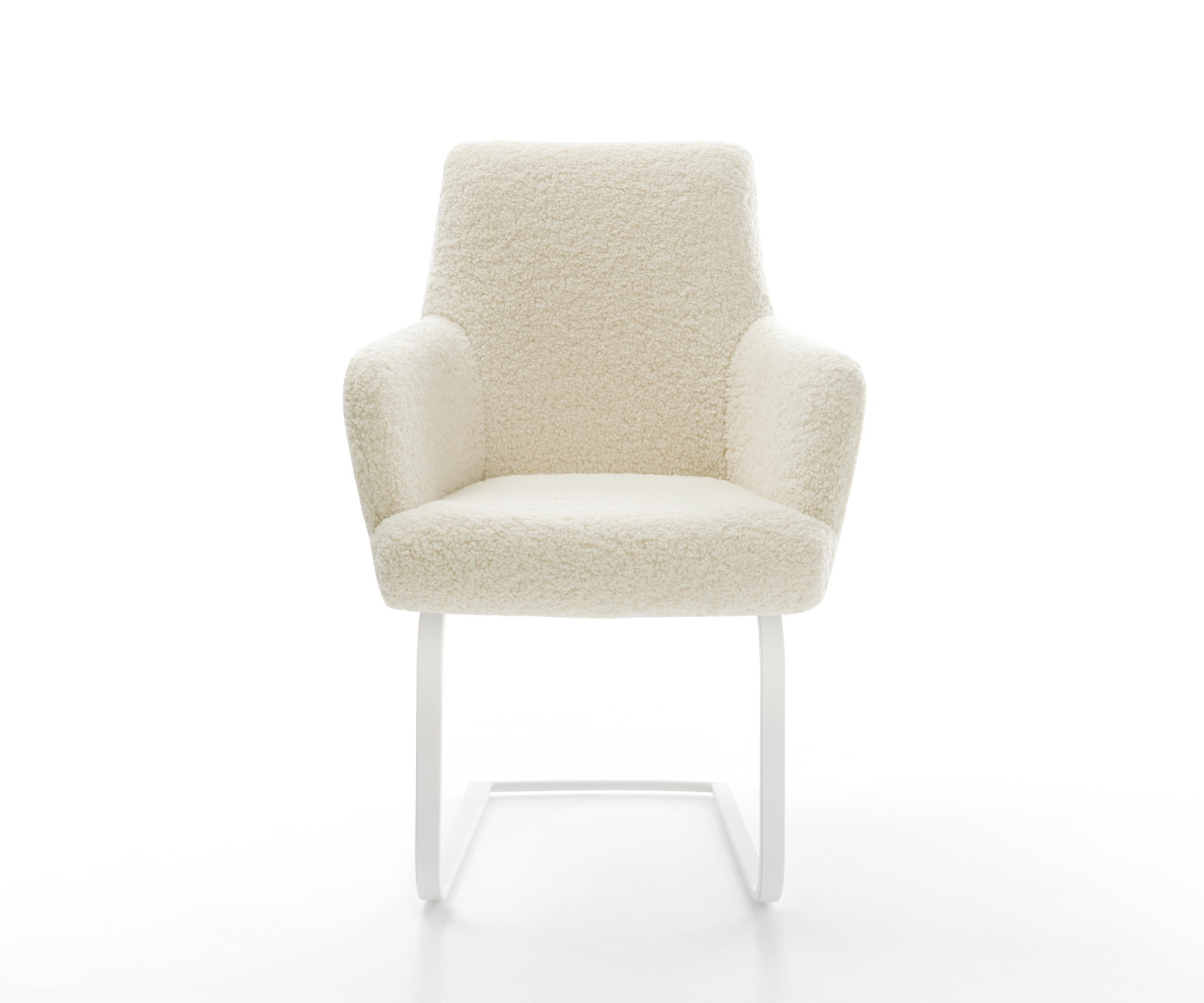 Étkezőszék Heira-Flex karfás mikroszálas bézs étkezőszék lapos fehér zsákrugós - Image 2