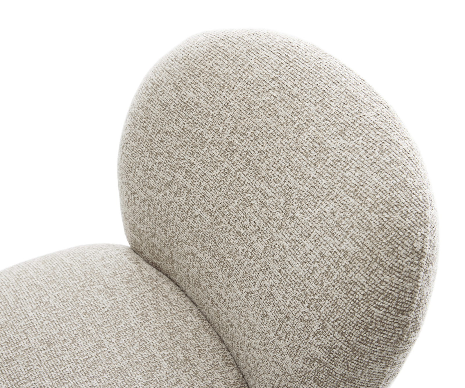 Étkezőszék Nube-Flex szövött szövet puha bézs kereszt láb titánszínű hatvan fokban forgatható billenő zsákrugós - Image 4